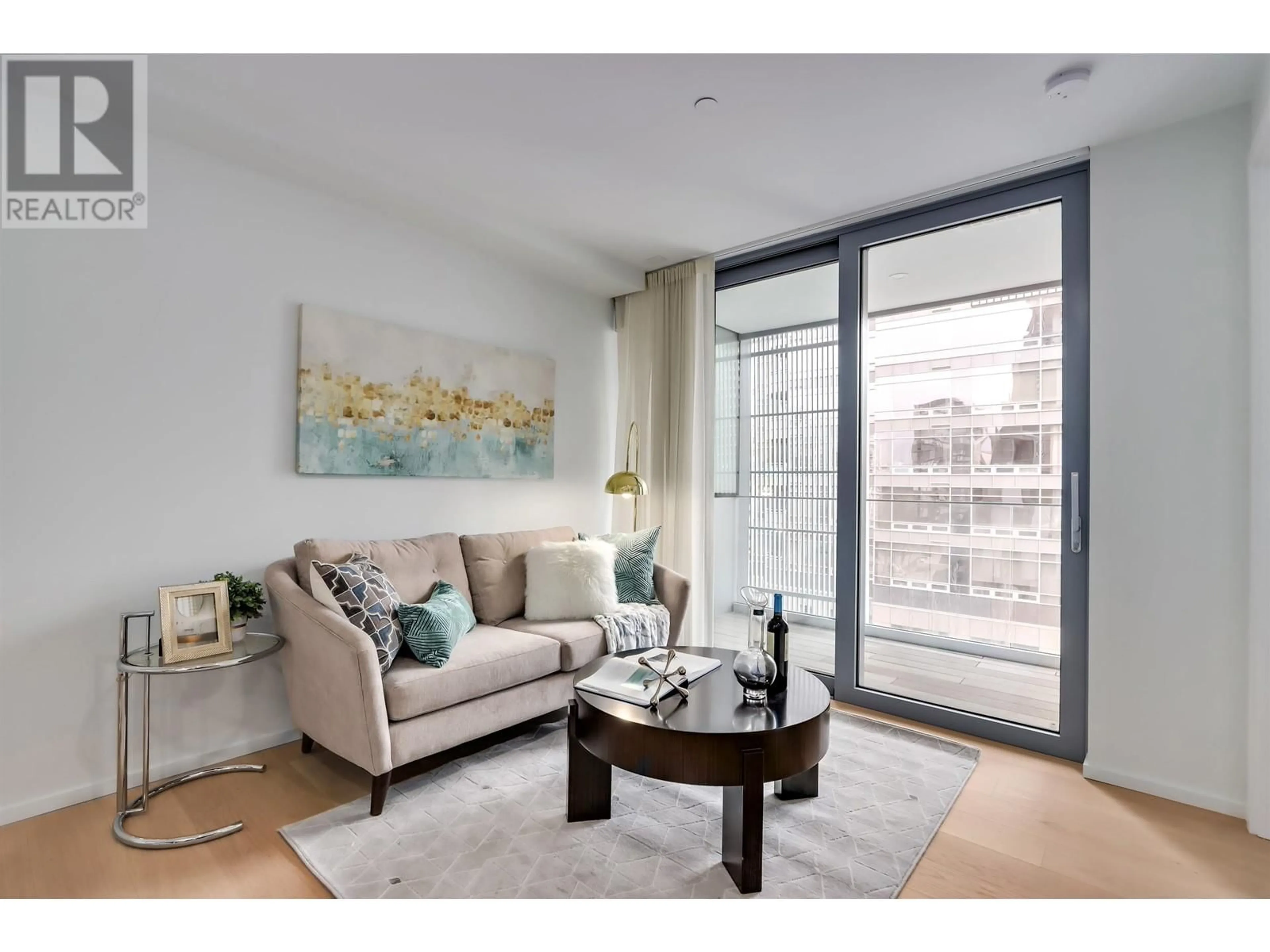 Living room, wood floors for 705 1568 ALBERNI STREET, Vancouver British Columbia V6G1A5