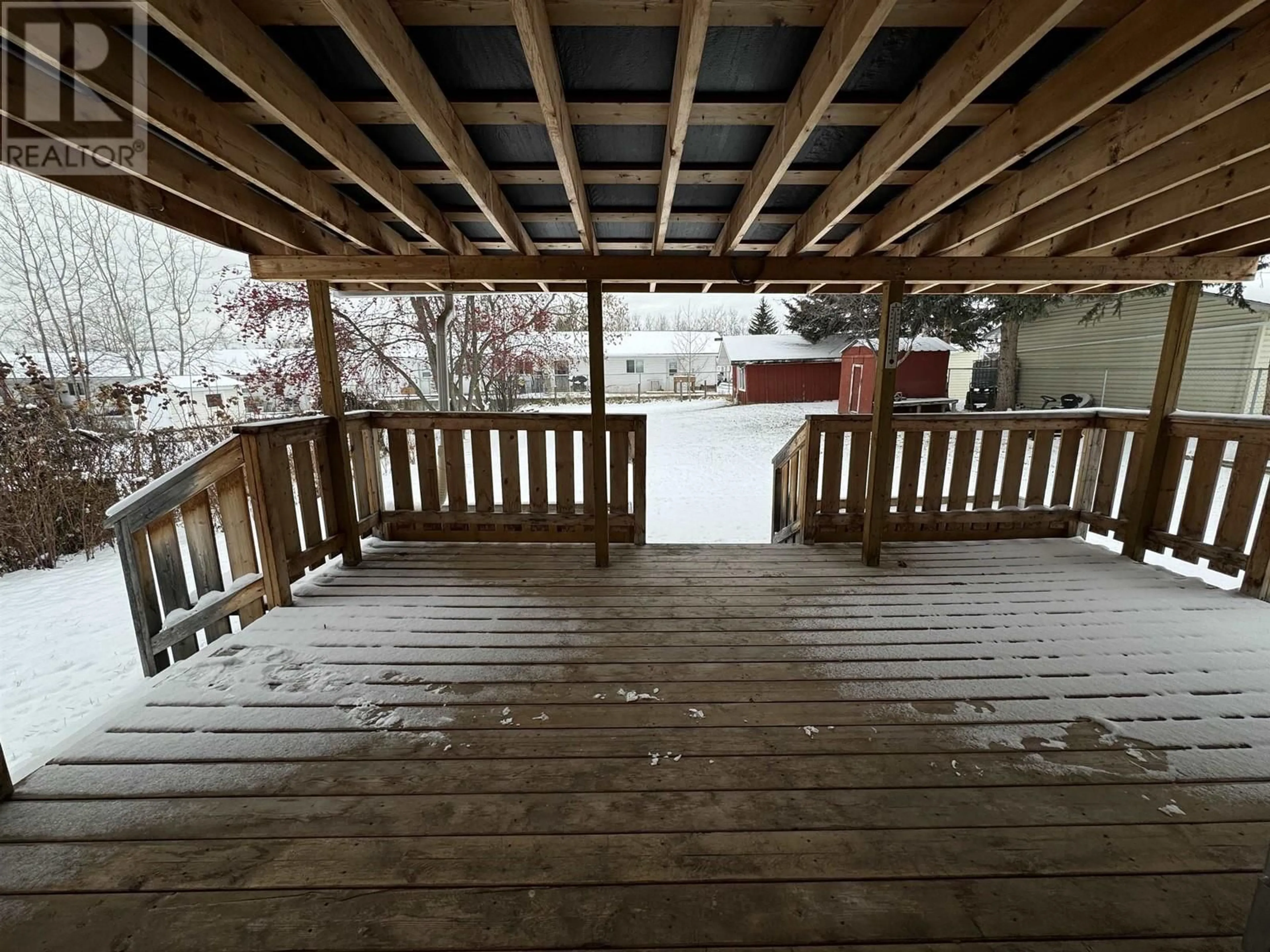 Patio, the fenced backyard for 3371 HAMILTON AVENUE, Vanderhoof British Columbia V0J3A0