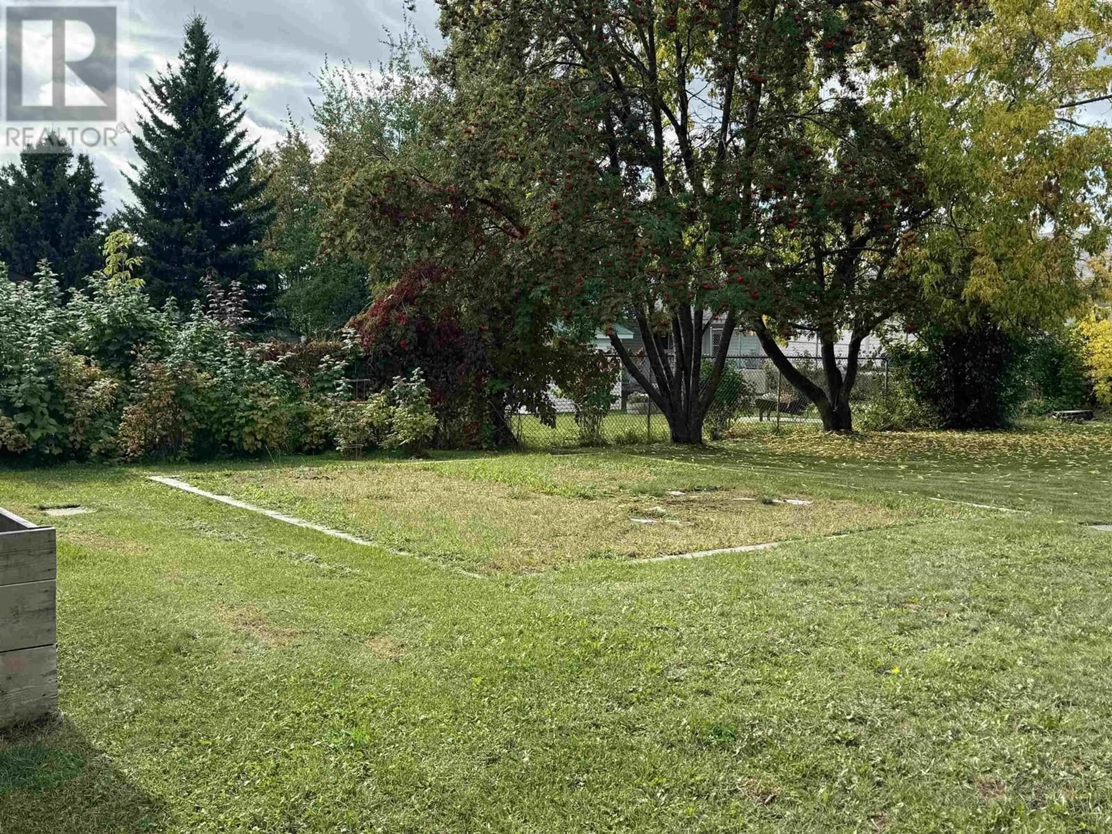 Patio, the fenced backyard for 3371 HAMILTON AVENUE, Vanderhoof British Columbia V0J3A0