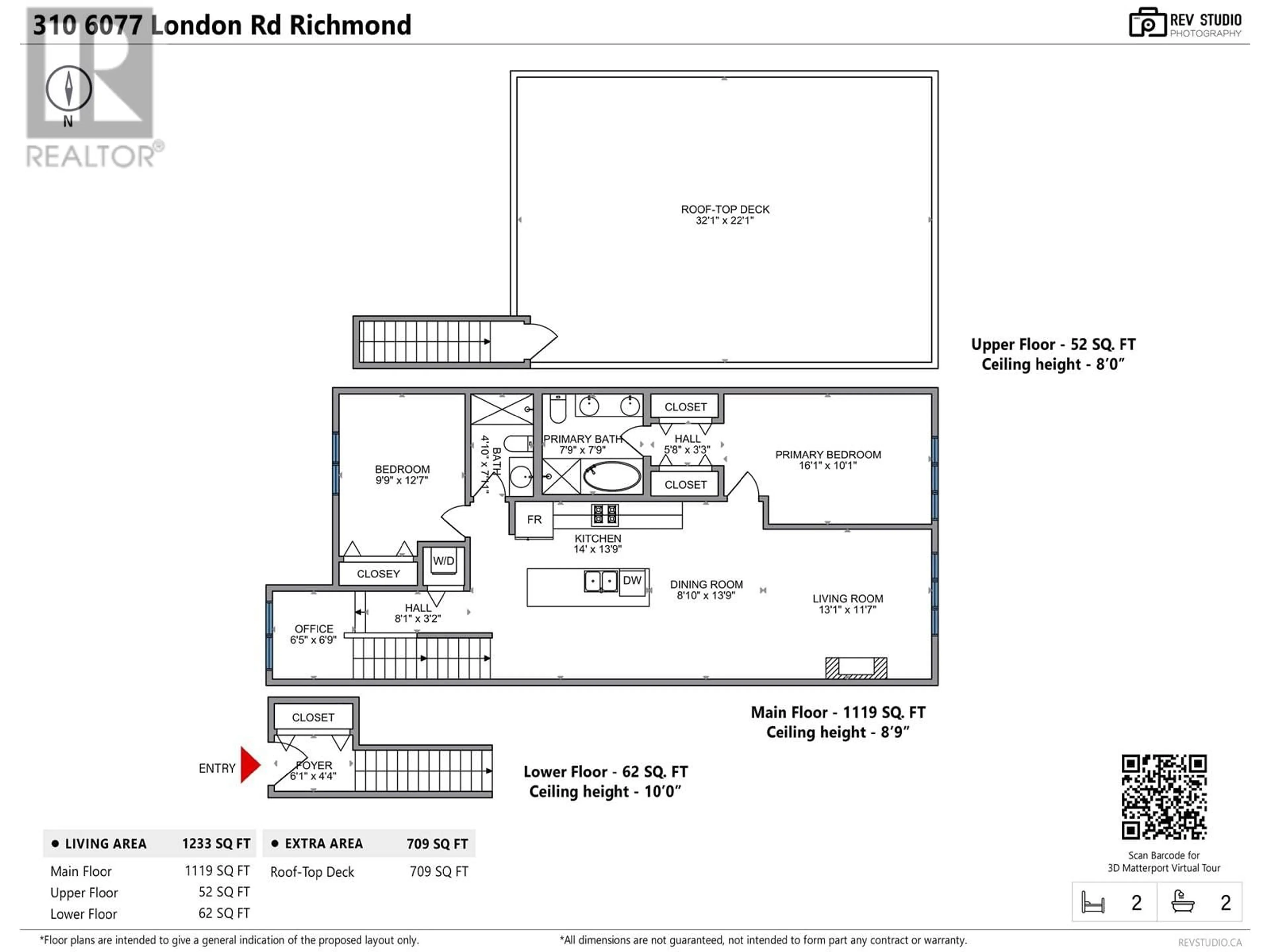 Floor plan for 310 6077 LONDON ROAD, Richmond British Columbia V7E0A7