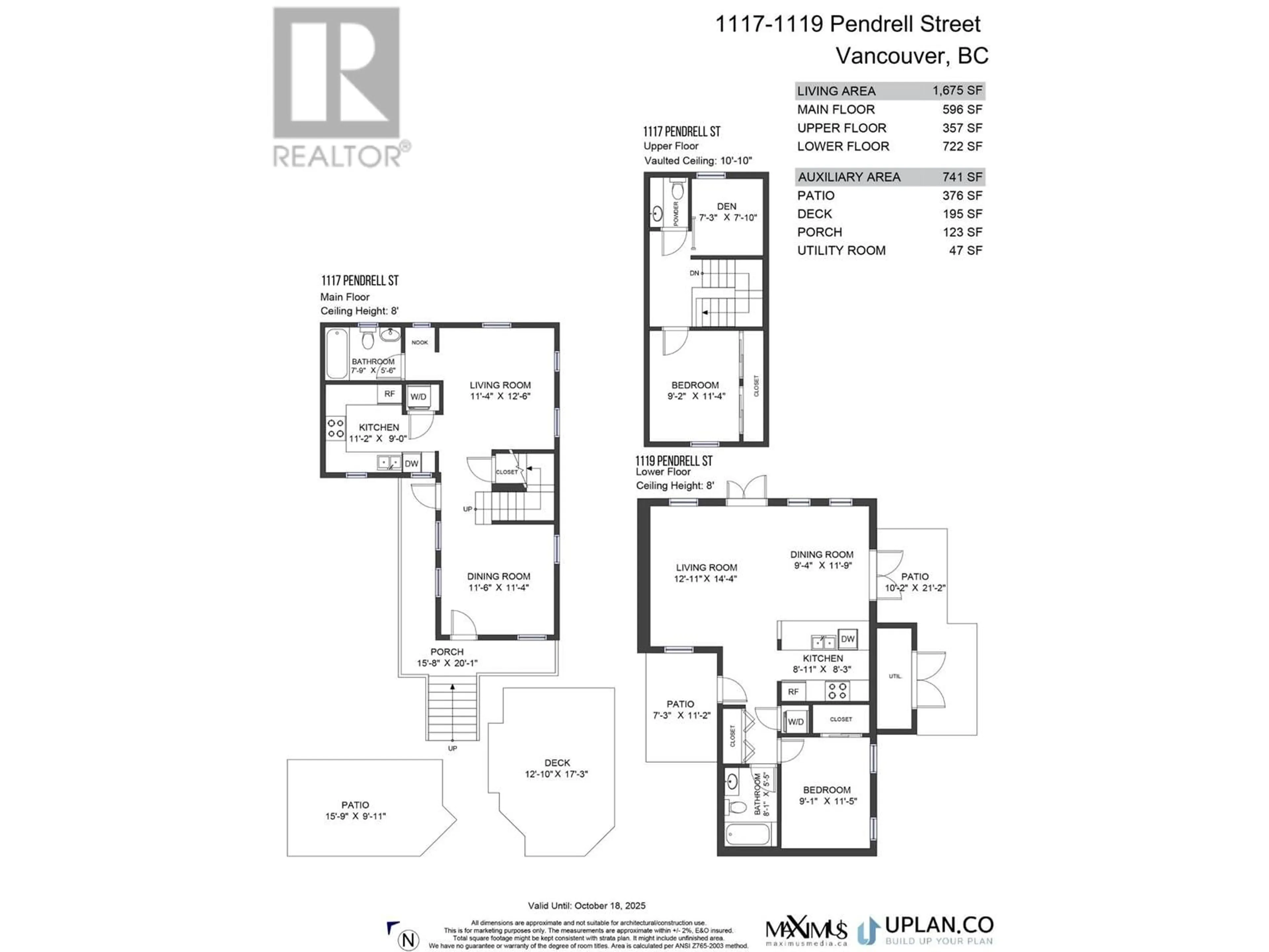 Floor plan for 1117 PENDRELL STREET, Vancouver British Columbia V6E1L3