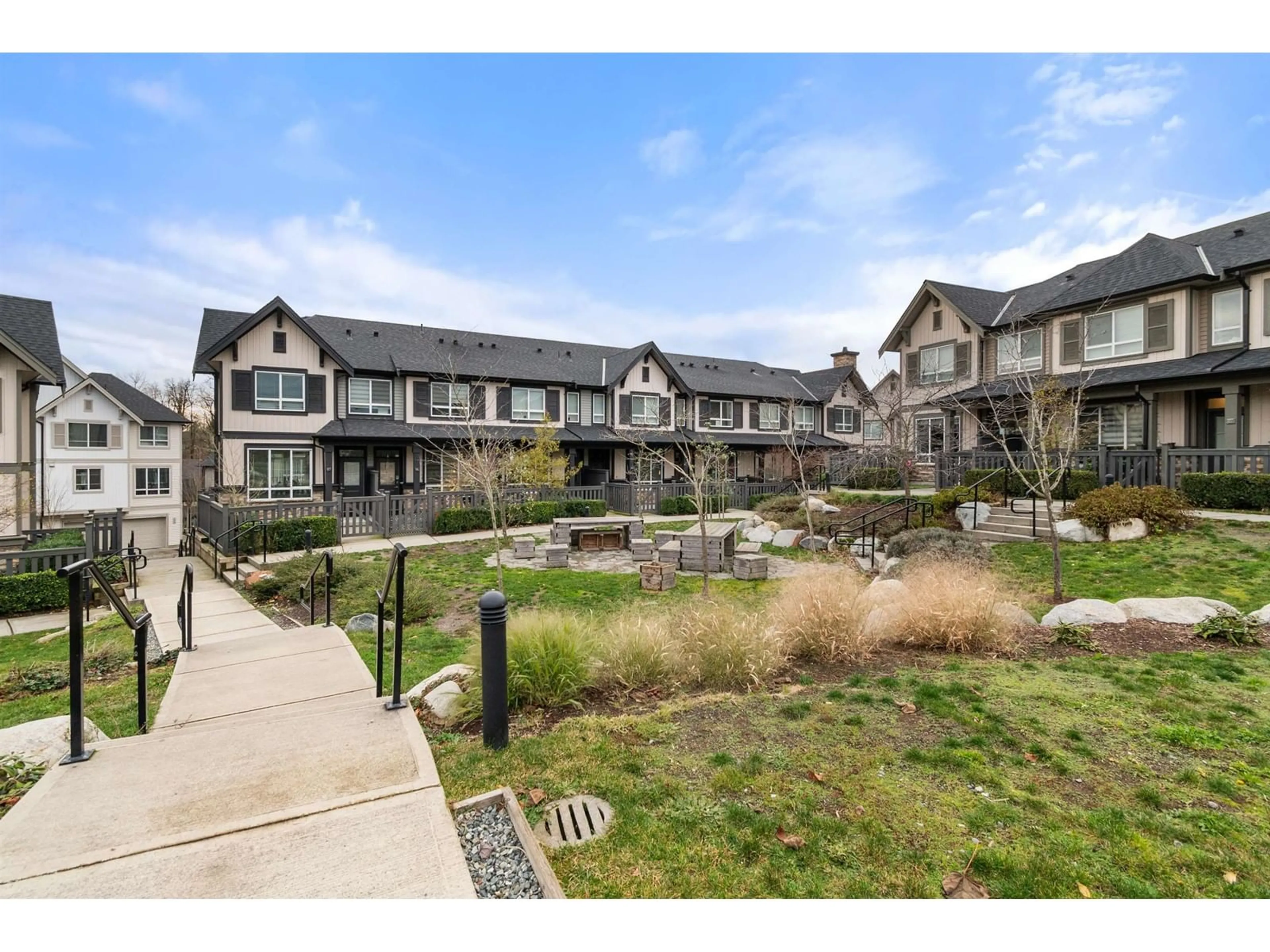 A pic from exterior of the house or condo, the fenced backyard for 93 30930 WESTRIDGE PLACE, Abbotsford British Columbia V2T0H6