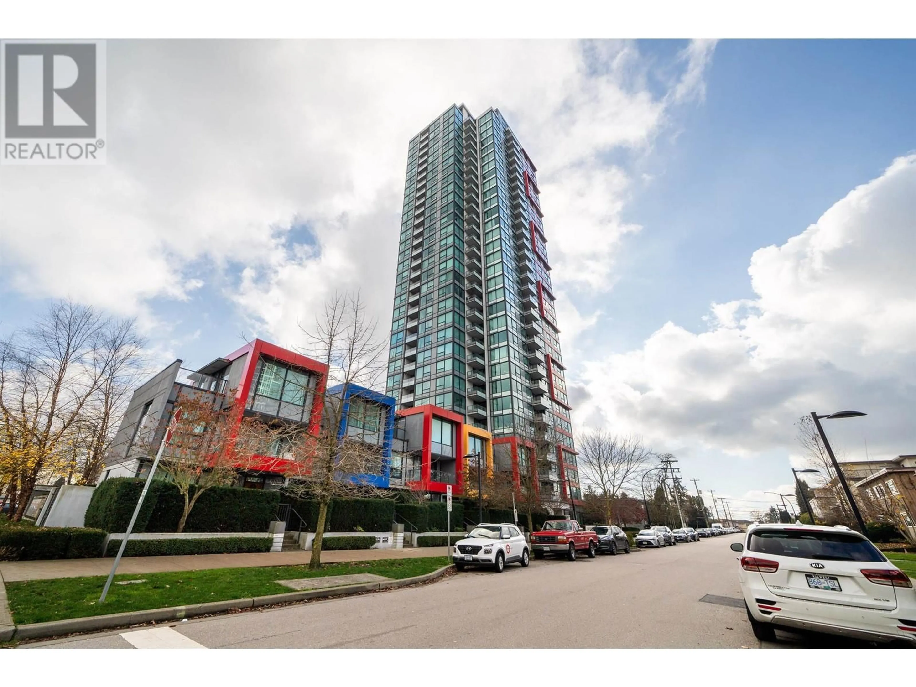 A pic from exterior of the house or condo, the street view for 607 6658 DOW AVENUE, Burnaby British Columbia V5H0C7