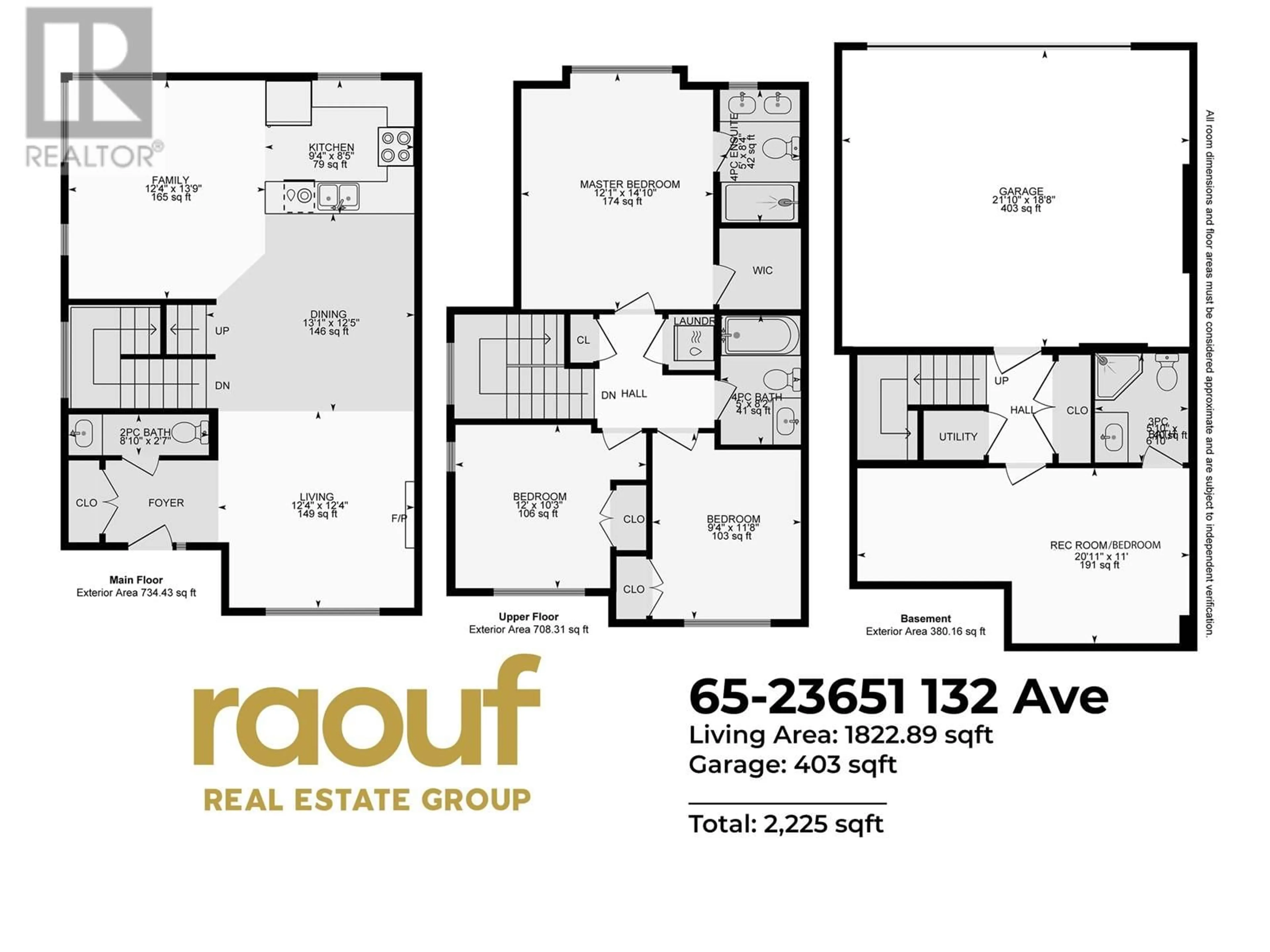 Floor plan for 65 23651 132 AVENUE, Maple Ridge British Columbia V4R0E9