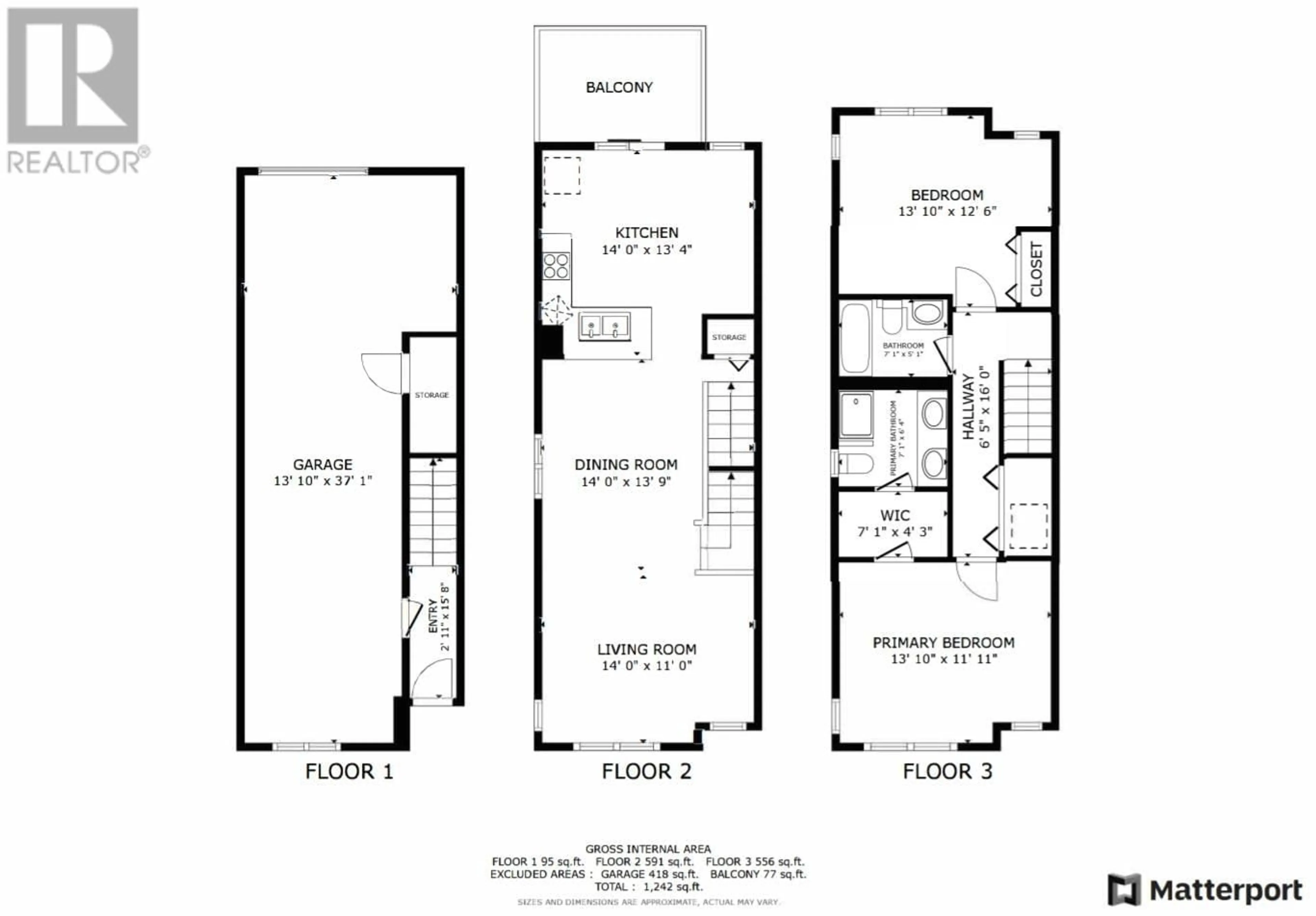 Floor plan for 10 9533 TOMICKI AVENUE, Richmond British Columbia V6X0E5