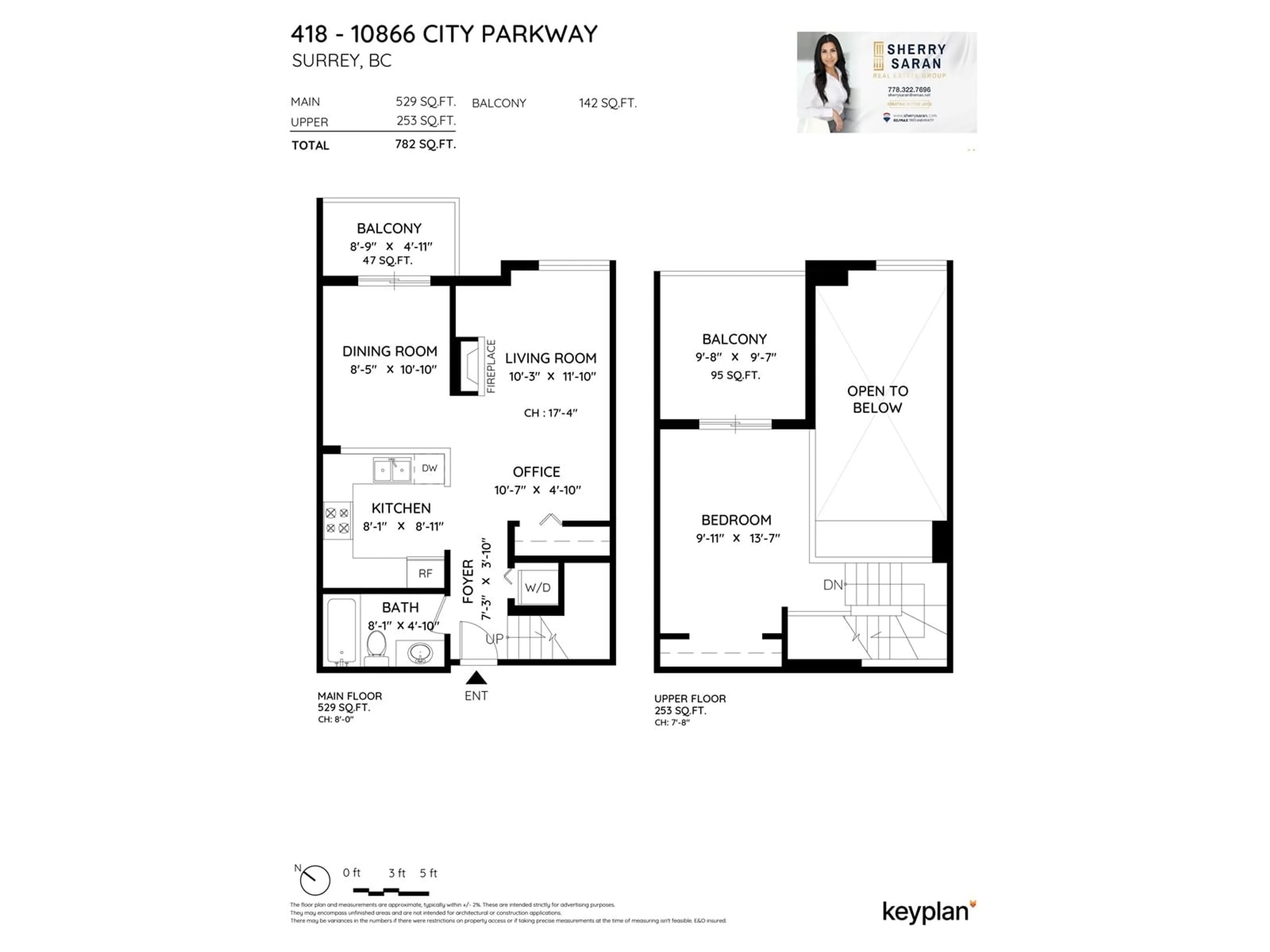 Floor plan for 418 10866 CITY PARKWAY, Surrey British Columbia V3T5W9