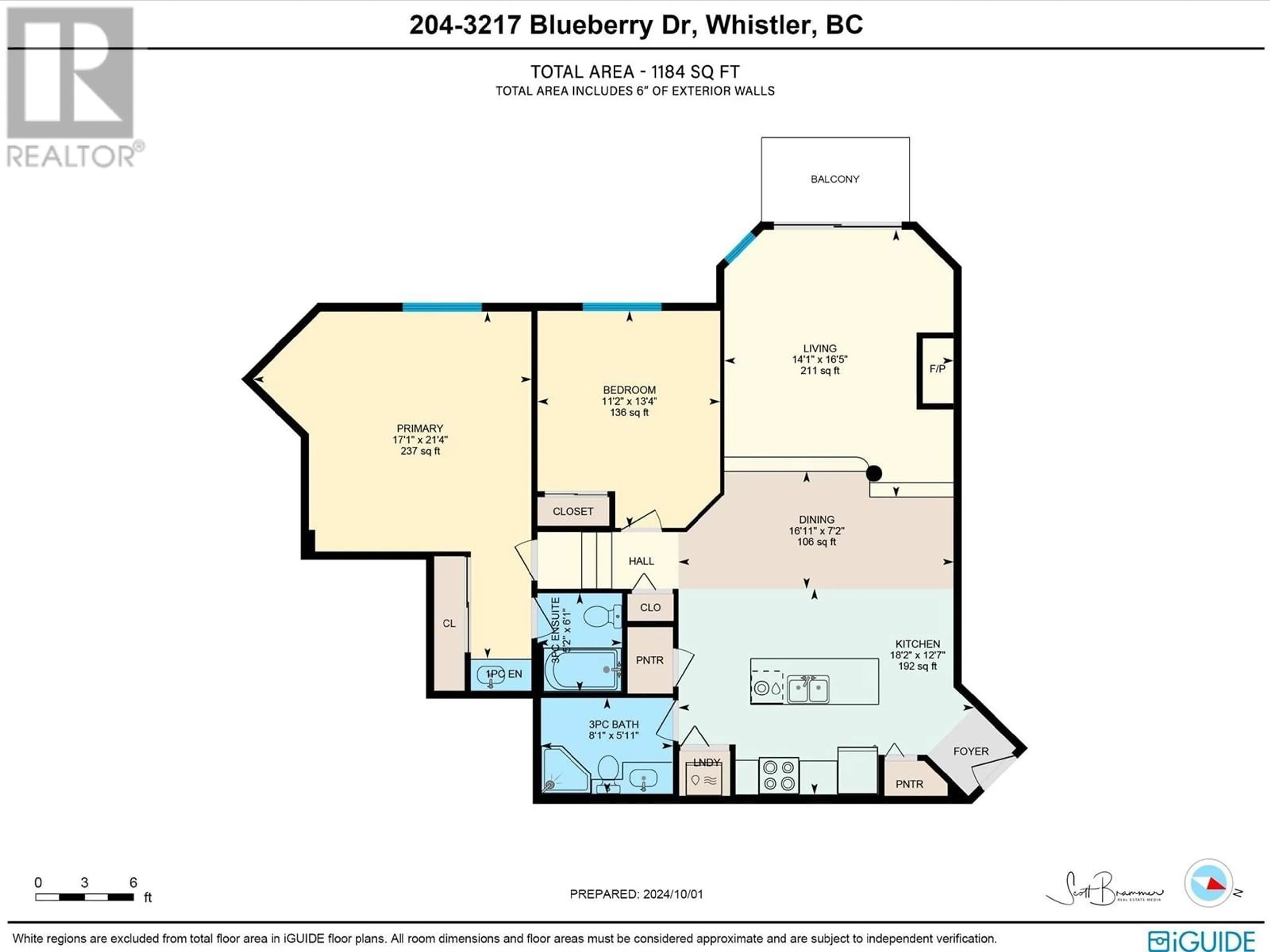 Floor plan for 204 - 3217 BLUEBERRY DRIVE, Whistler British Columbia V8E0B8