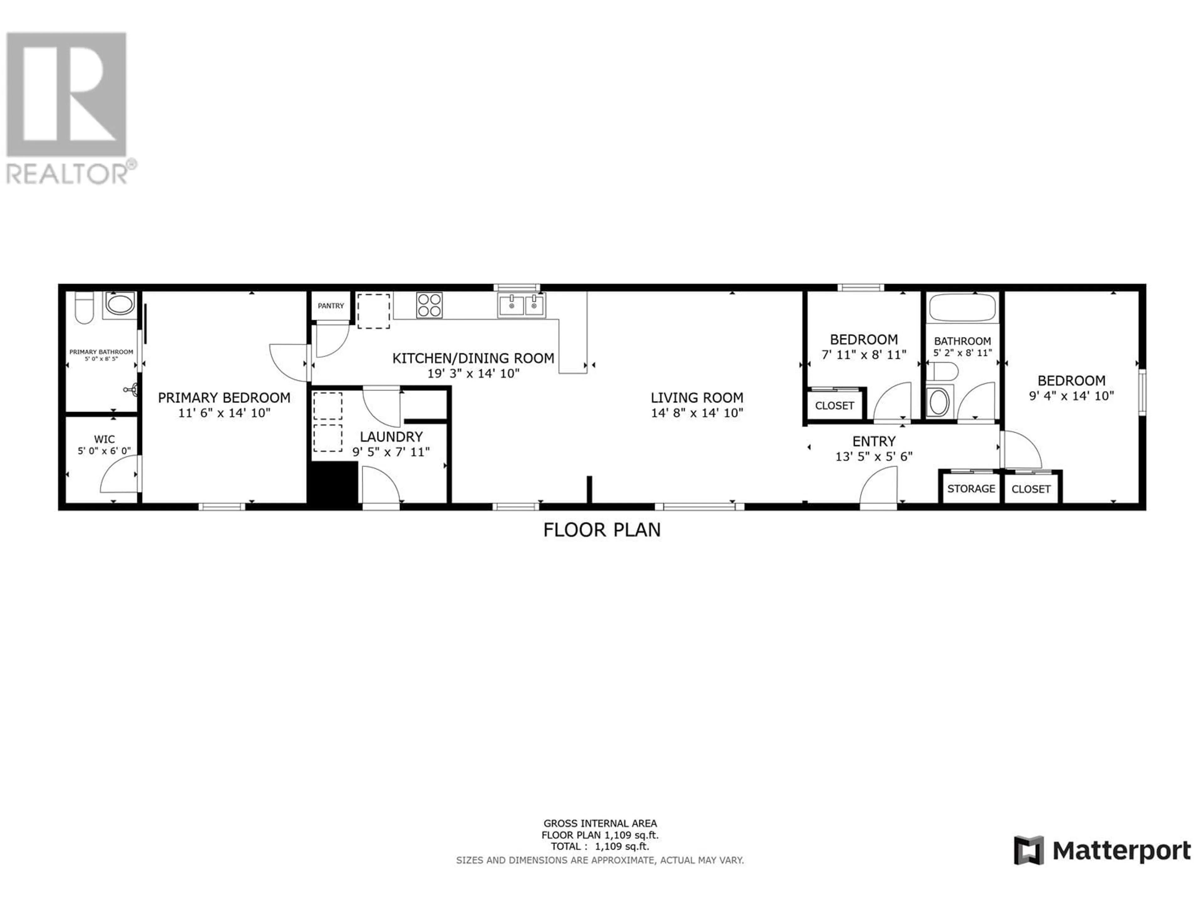 Floor plan for 186 - 9207 82 STREET, Fort St. John British Columbia V1J5G5