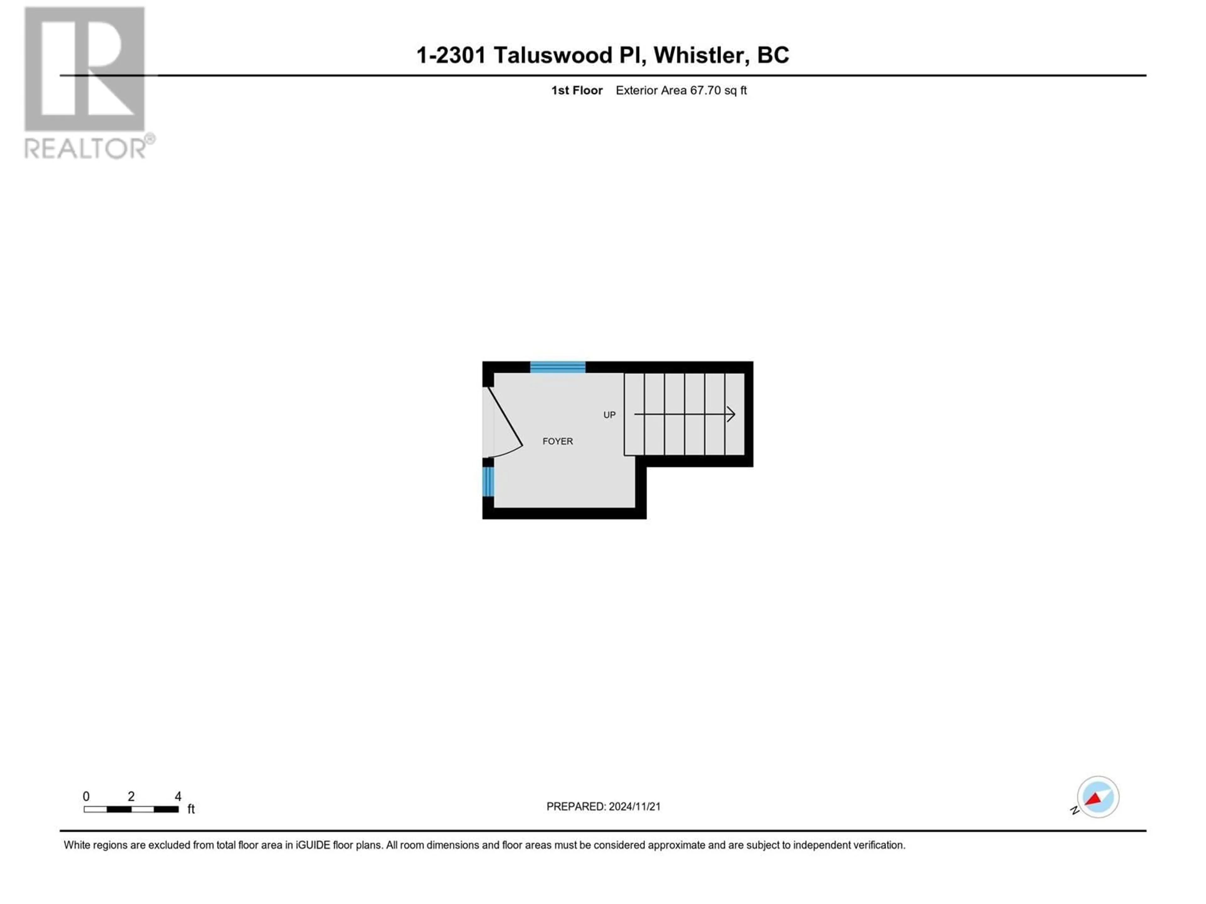 Floor plan for 1 2301 TALUSWOOD PLACE, Whistler British Columbia V8E0P8