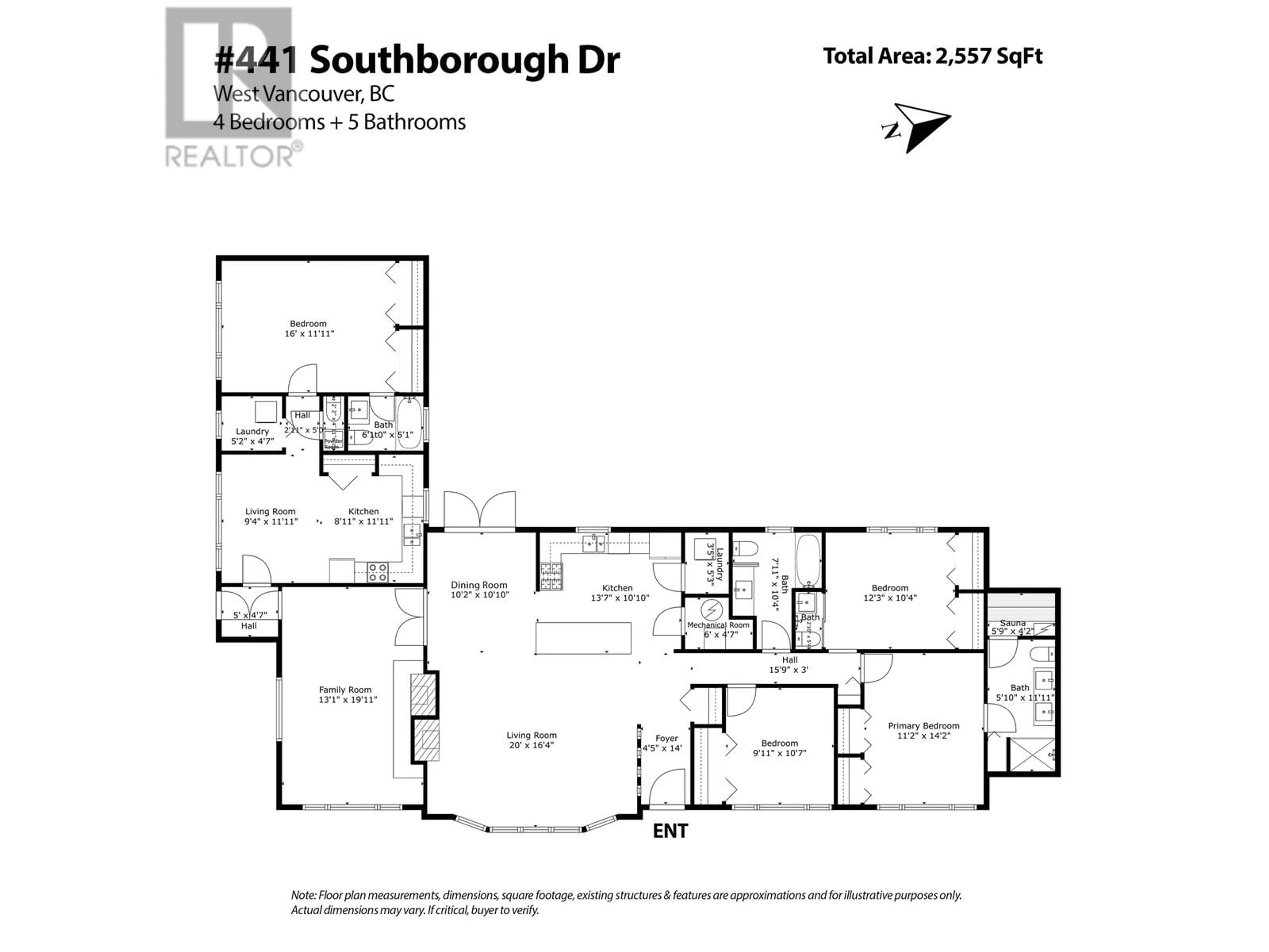 Floor plan for 441 SOUTHBOROUGH DRIVE, West Vancouver British Columbia V7S1M3