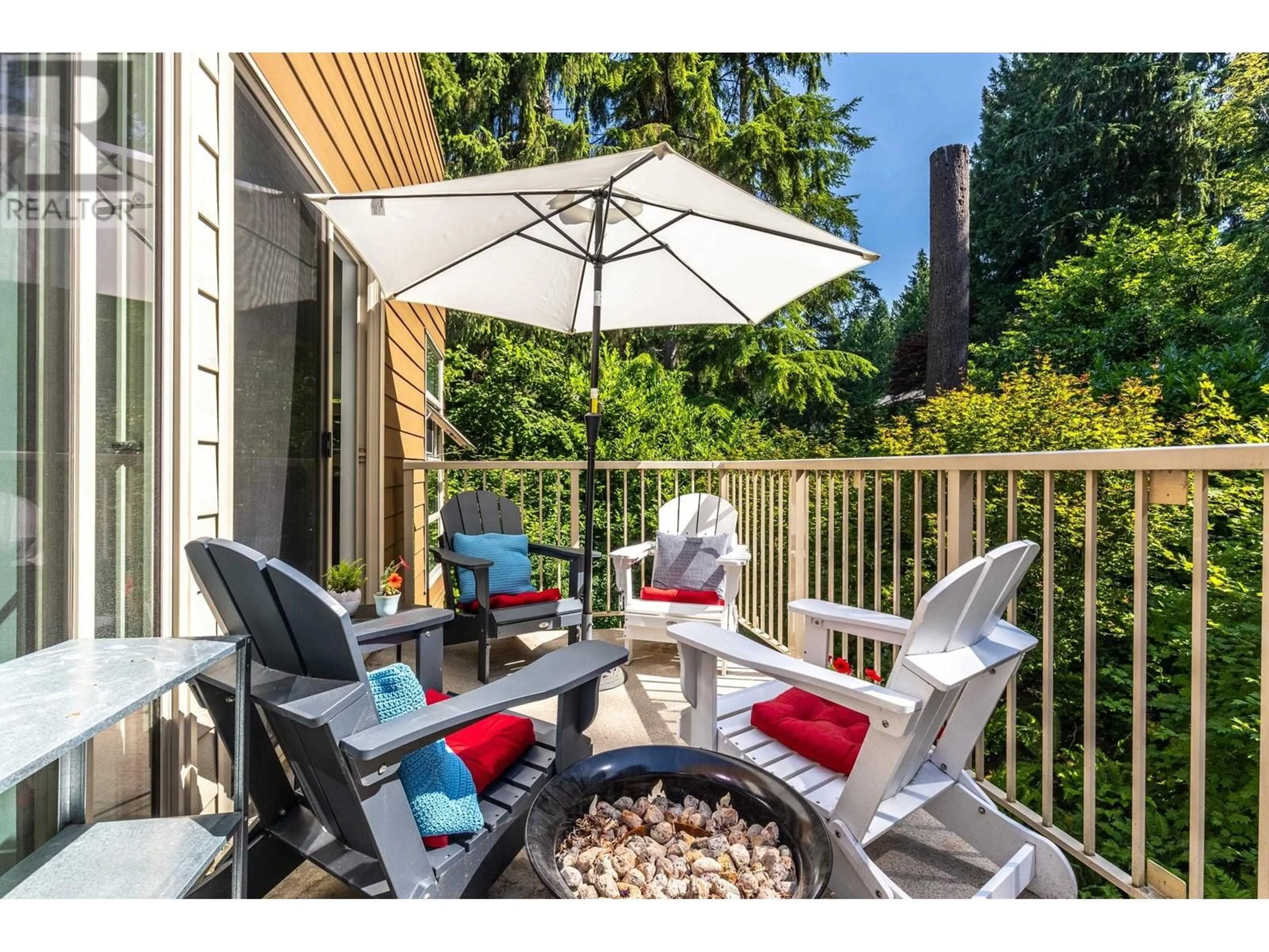 Patio, the fenced backyard for 205 2832 CAPILANO ROAD, Vancouver British Columbia V7R4H5