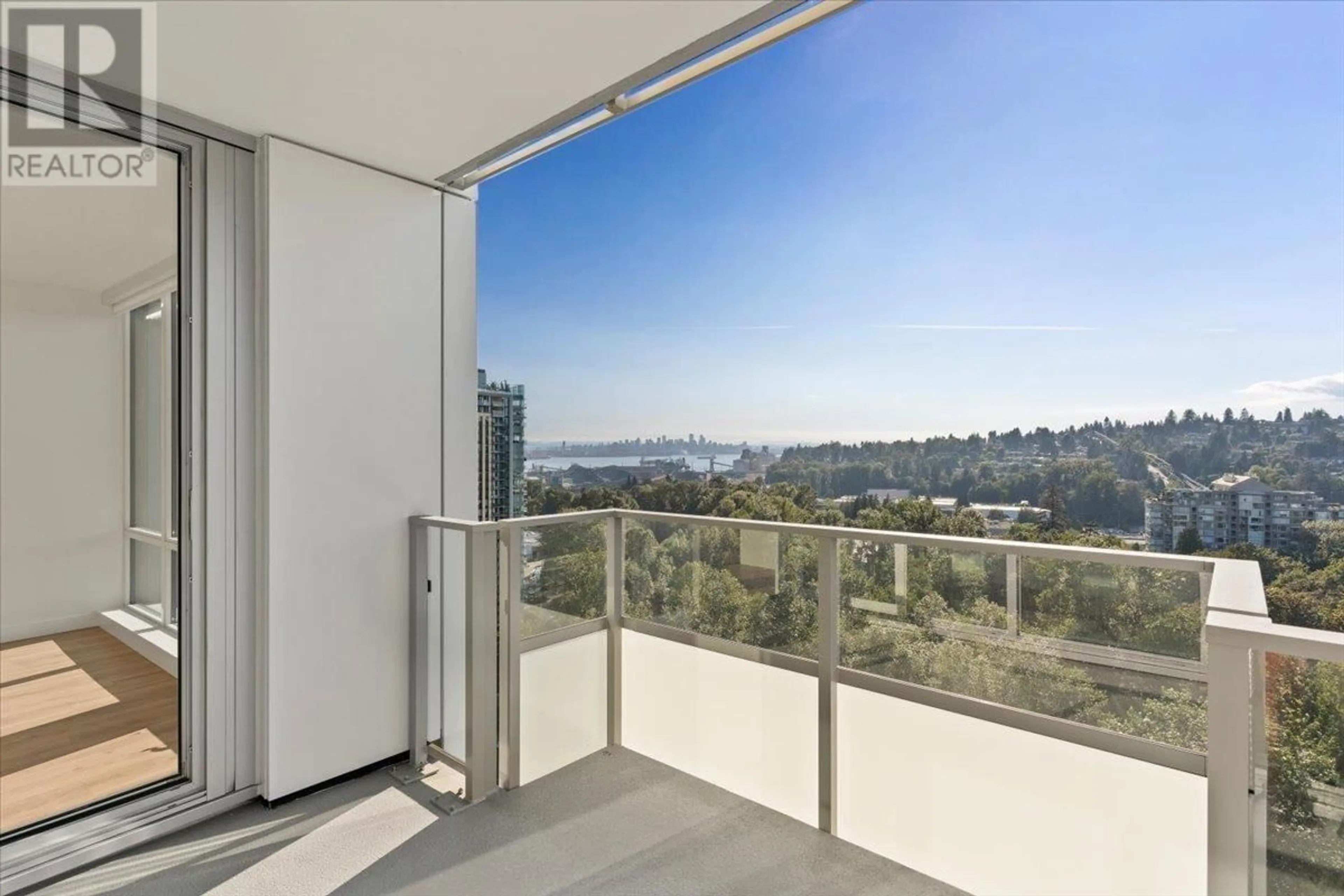 Balcony in the apartment, the view of lake or river for 2108 1500 FERN STREET, North Vancouver British Columbia V7J1H6