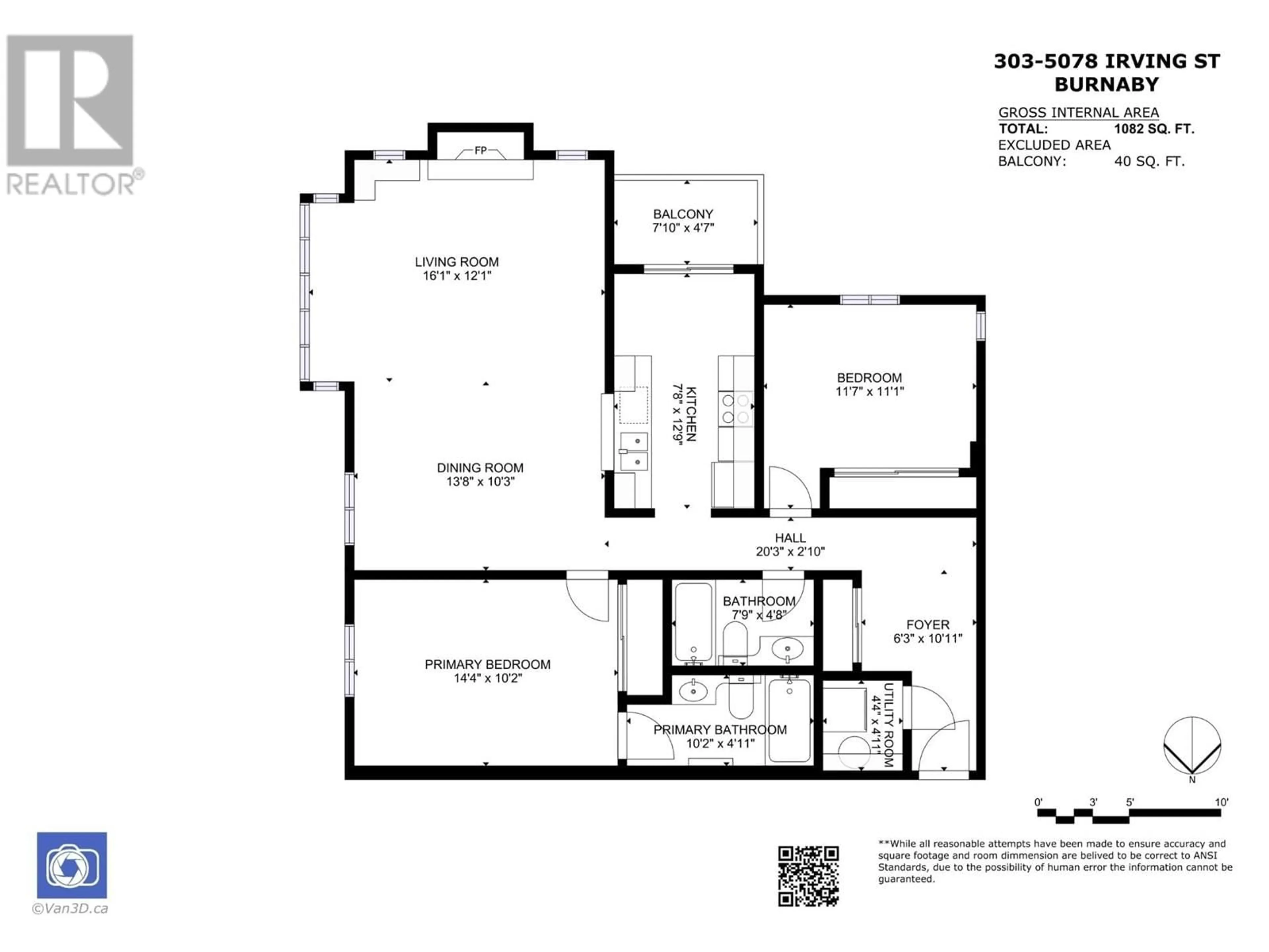 Floor plan for 303 5078 IRVING STREET, Burnaby British Columbia V5H1T7