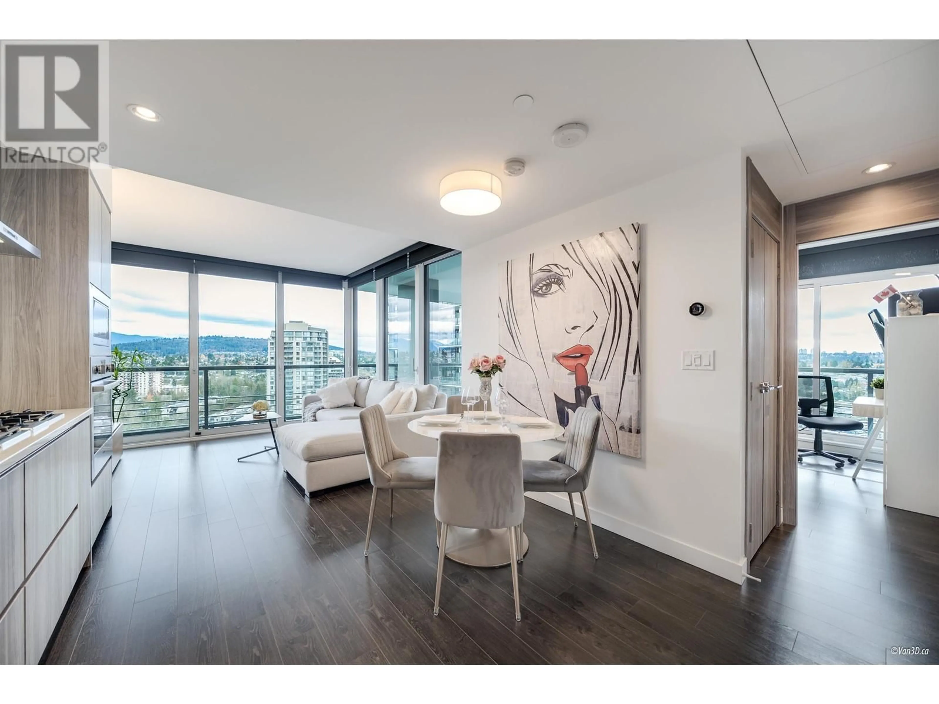 Dining room, wood floors for 2309 4720 LOUGHEED HIGHWAY, Burnaby British Columbia V5C0M8