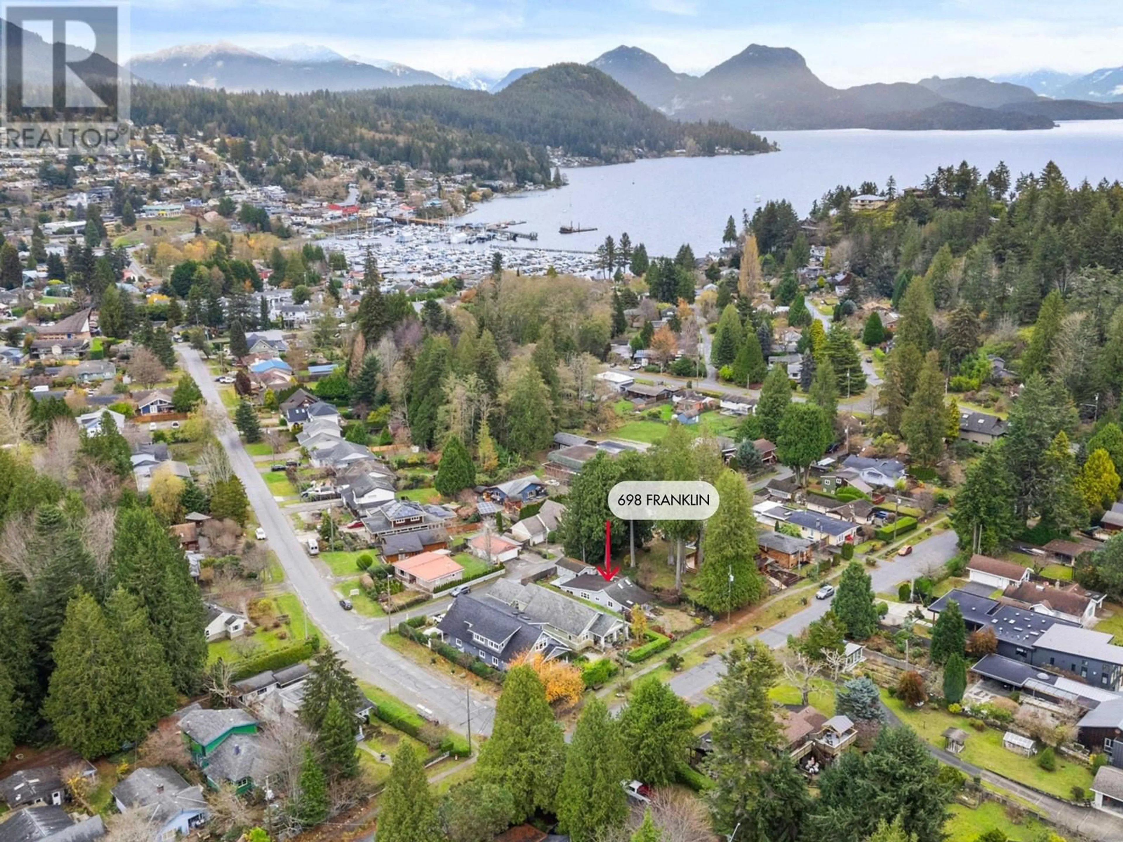 A pic from exterior of the house or condo, the street view for 698 FRANKLIN ROAD, Gibsons British Columbia V0N1V8