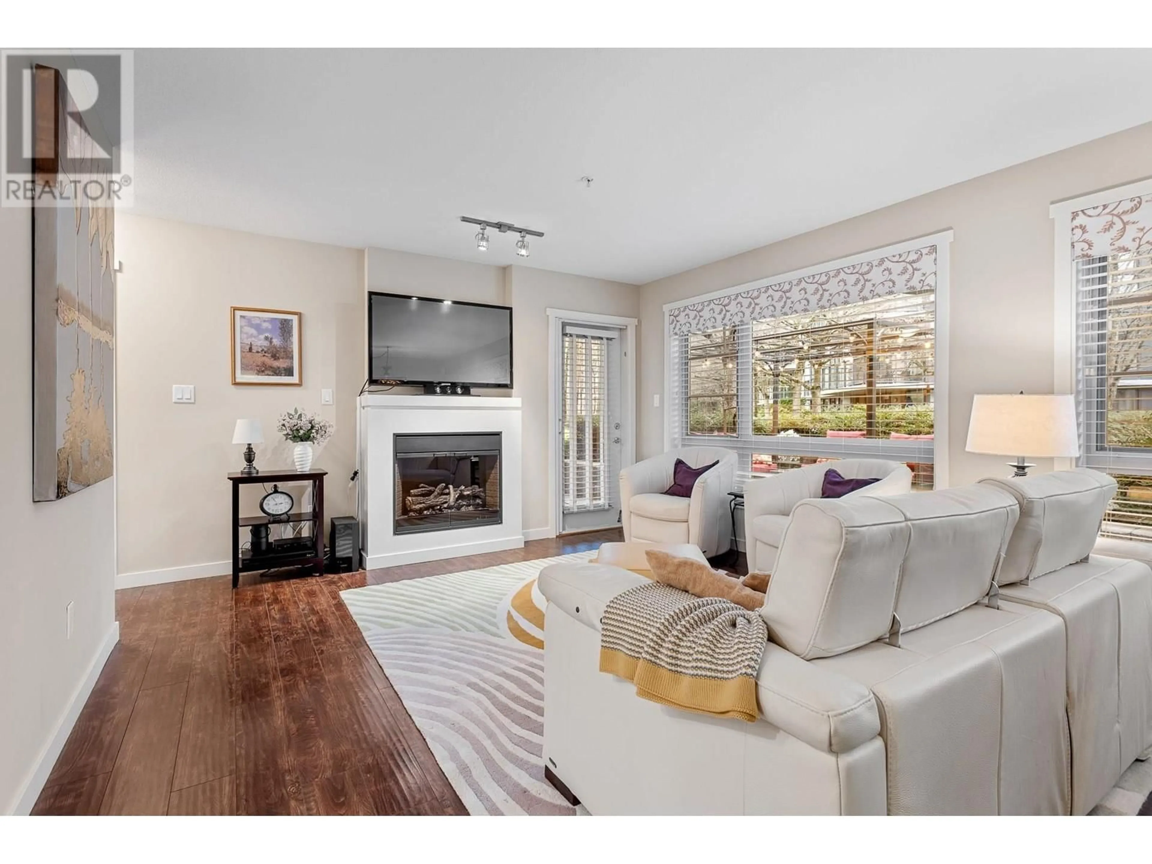 Living room, wood floors for 205 701 KLAHANIE DRIVE, Port Moody British Columbia V3H5L6