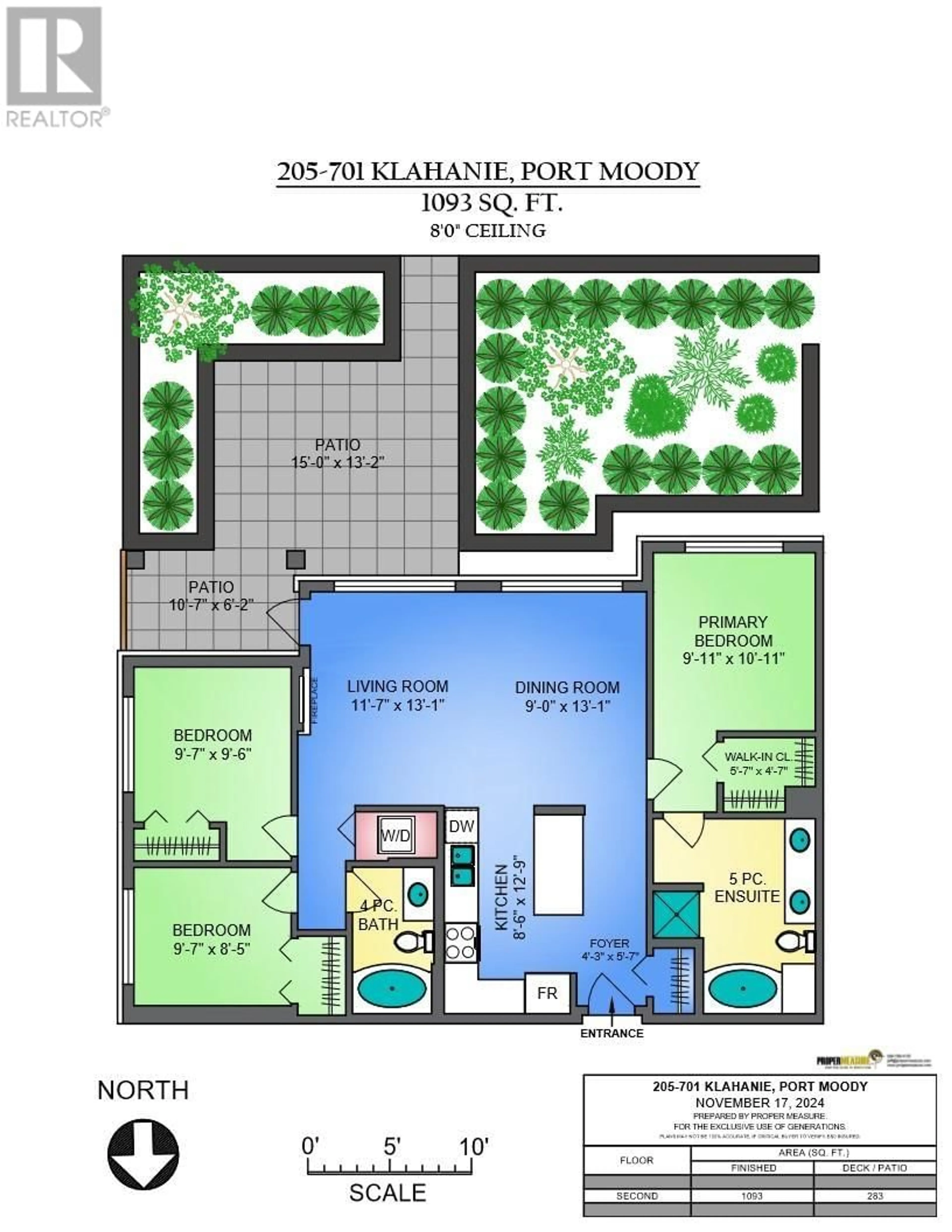 Floor plan for 205 701 KLAHANIE DRIVE, Port Moody British Columbia V3H5L6