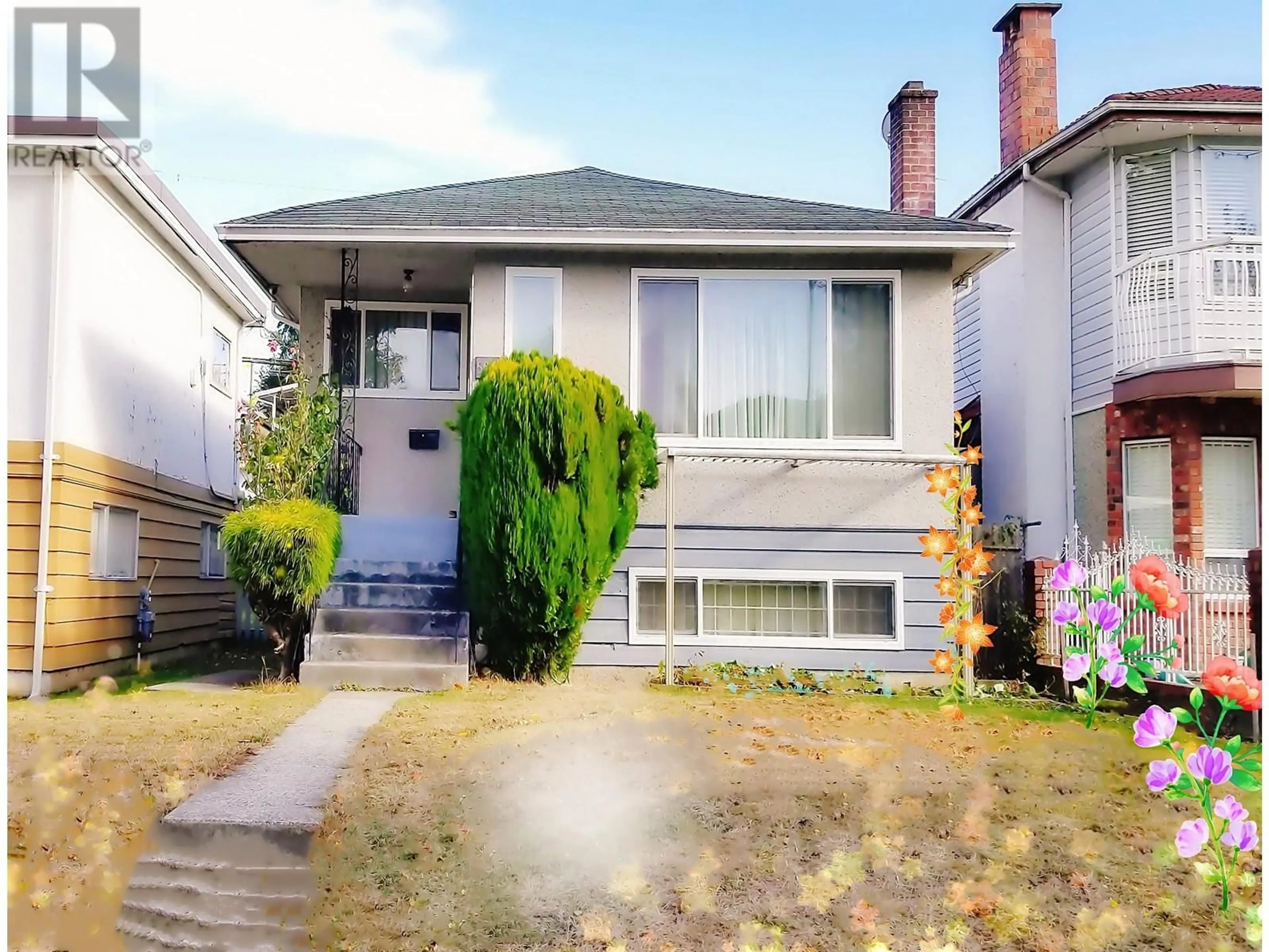 Frontside or backside of a home, the street view for 5530 COLLEGE STREET, Vancouver British Columbia V5R3Z7