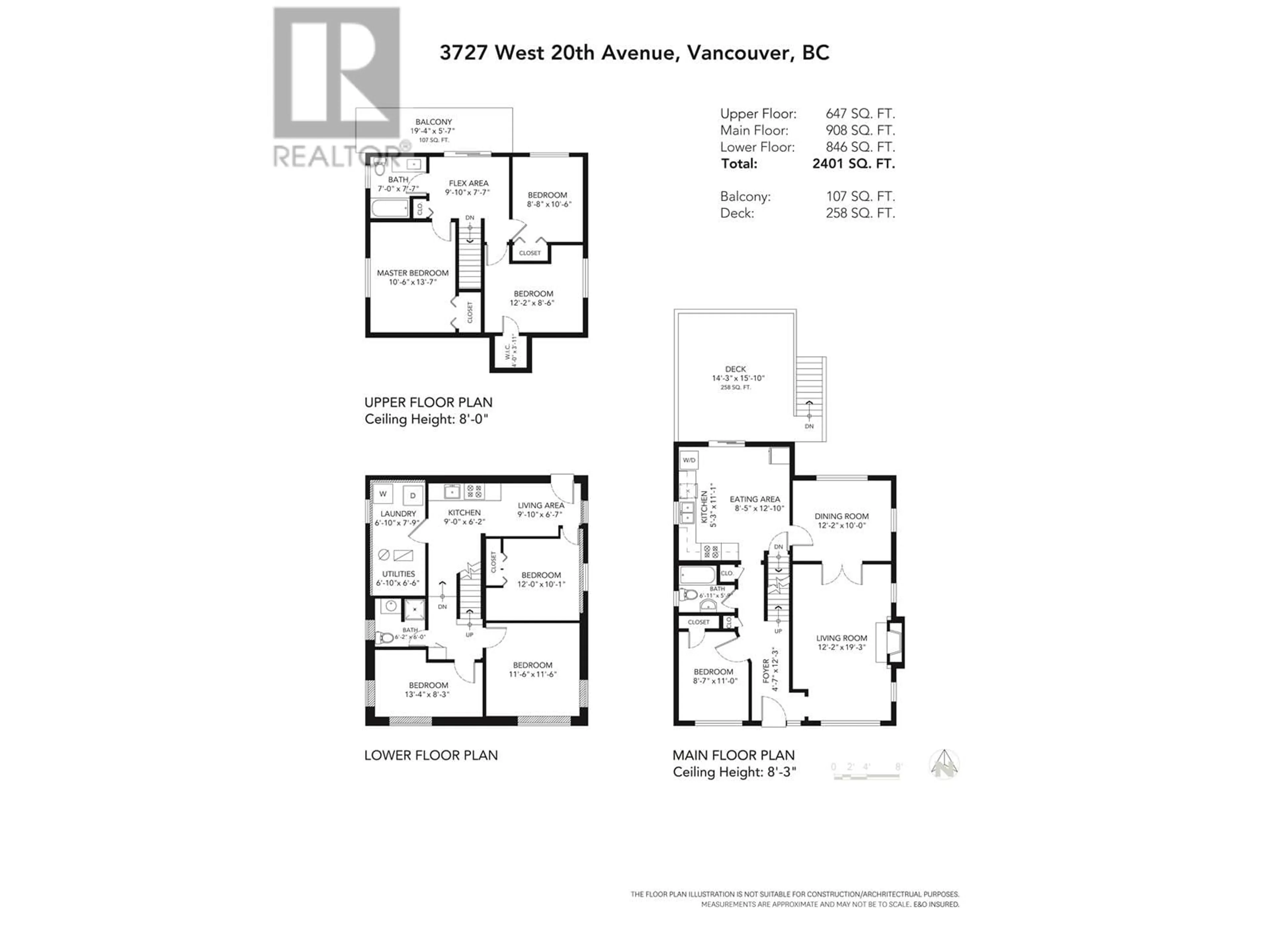 Floor plan for 3727 W 20TH AVENUE, Vancouver British Columbia V6S1E9