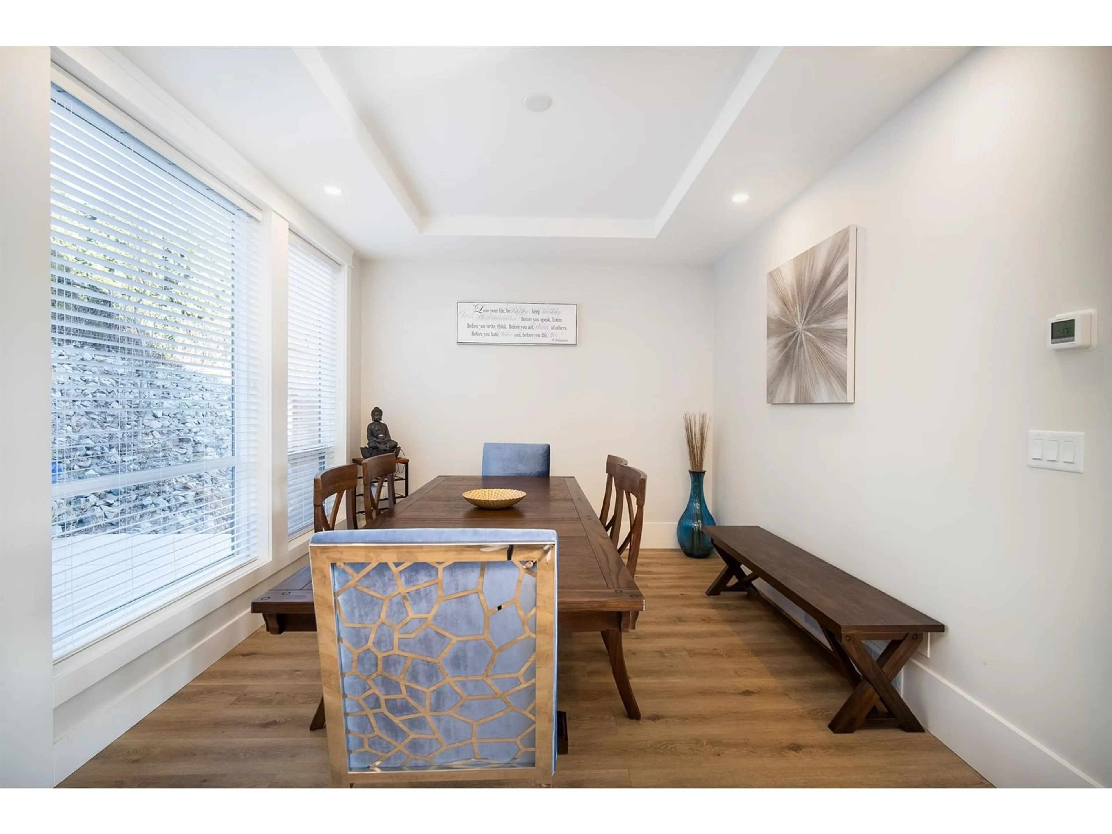 Dining room, wood floors, cottage for 35927 TIMBERLANE DRIVE DRIVE, Abbotsford British Columbia V3G0H5