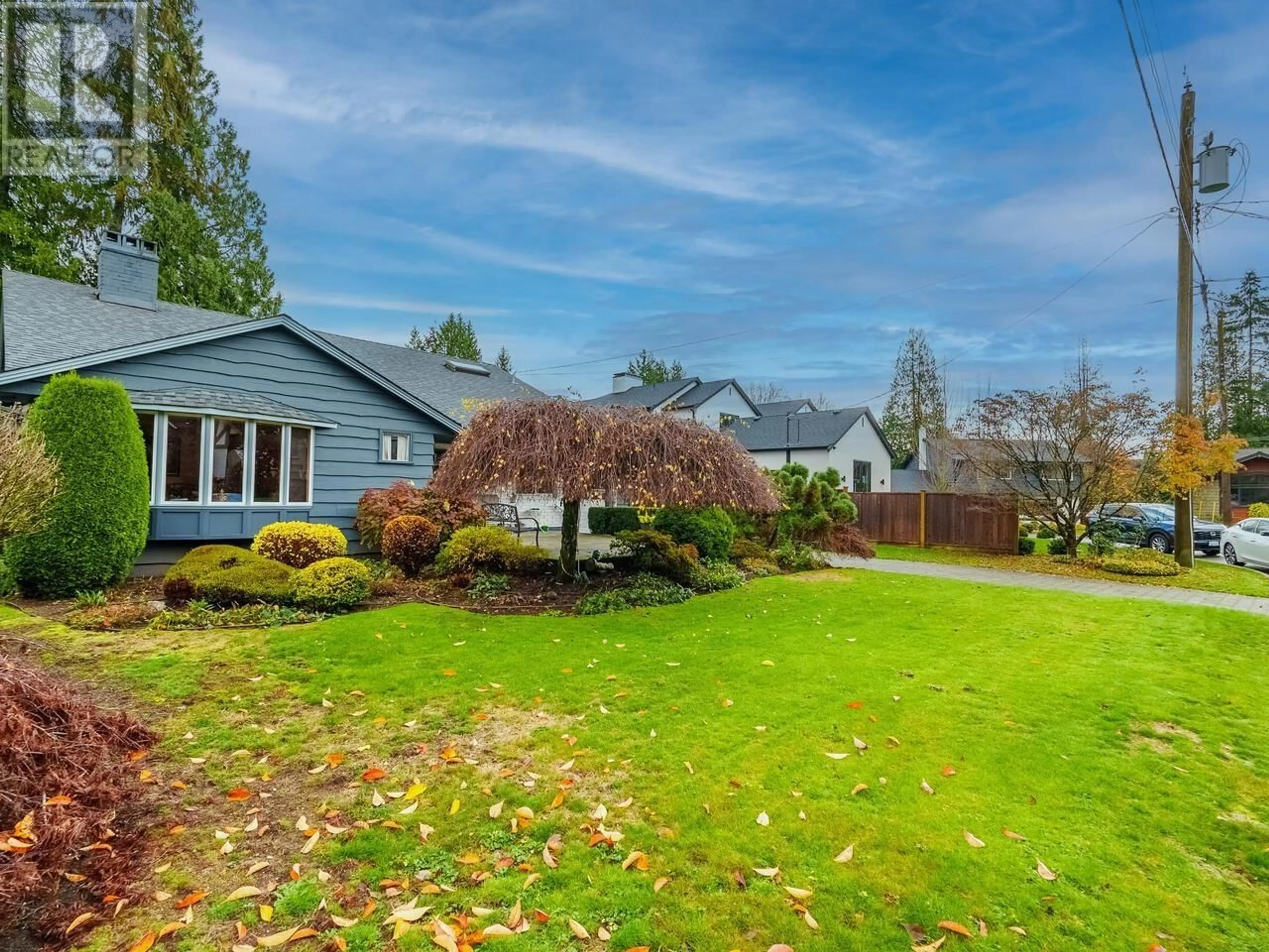 Frontside or backside of a home, the fenced backyard for 1063 MARIGOLD PLACE, North Vancouver British Columbia V7R2E5