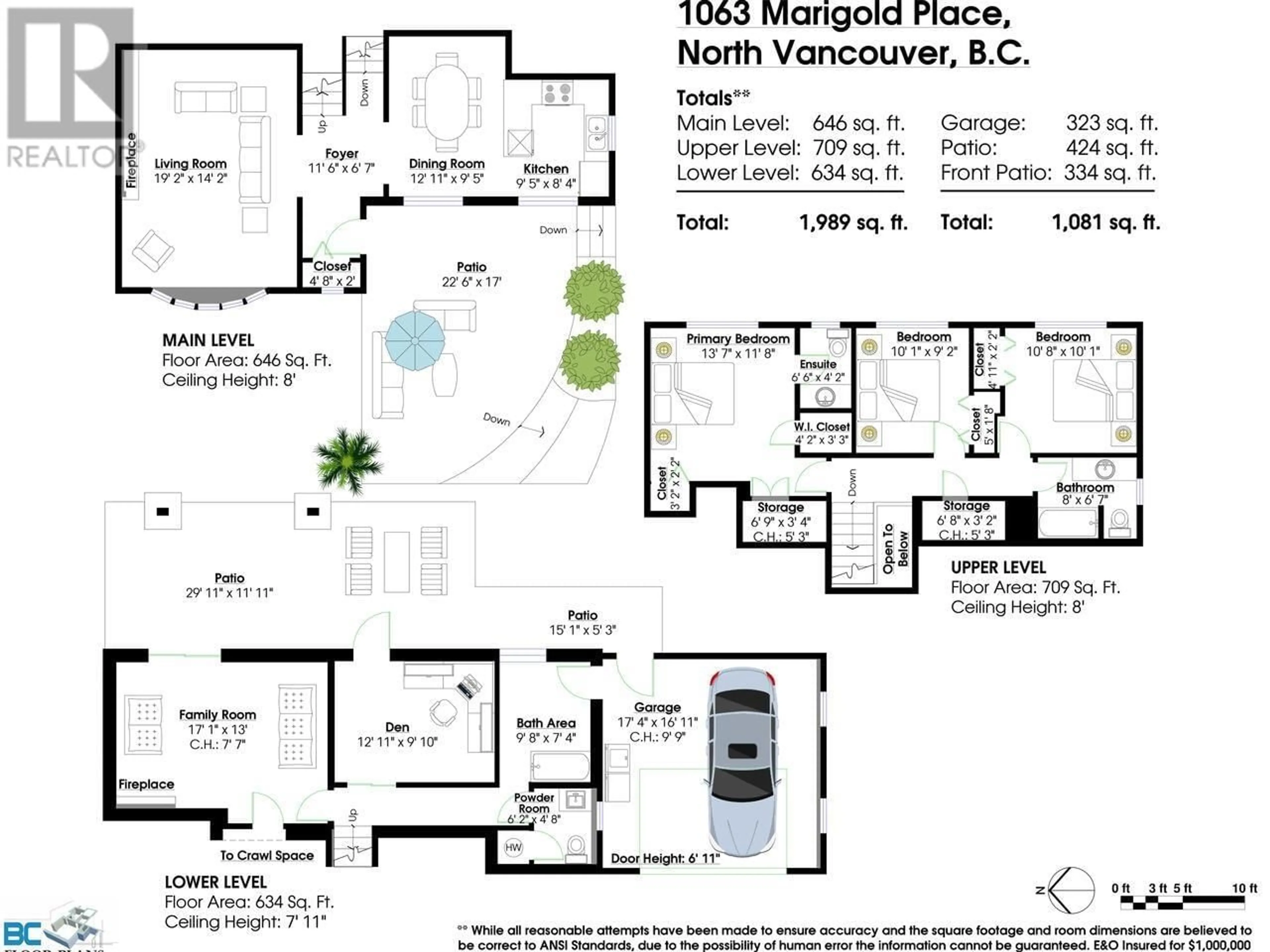 Floor plan for 1063 MARIGOLD PLACE, North Vancouver British Columbia V7R2E5