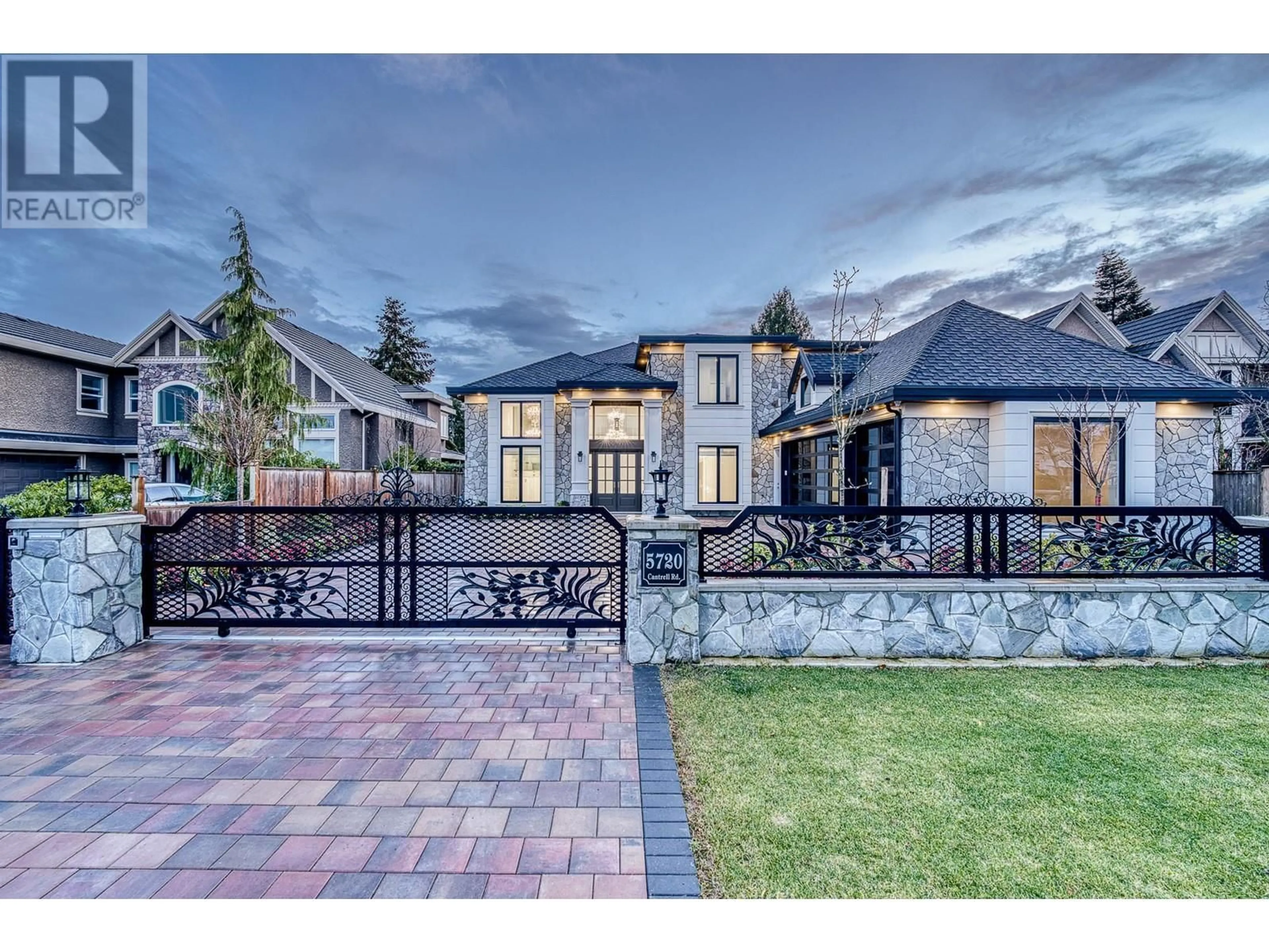 Frontside or backside of a home, the fenced backyard for 5720 CANTRELL ROAD, Richmond British Columbia V7C3H1