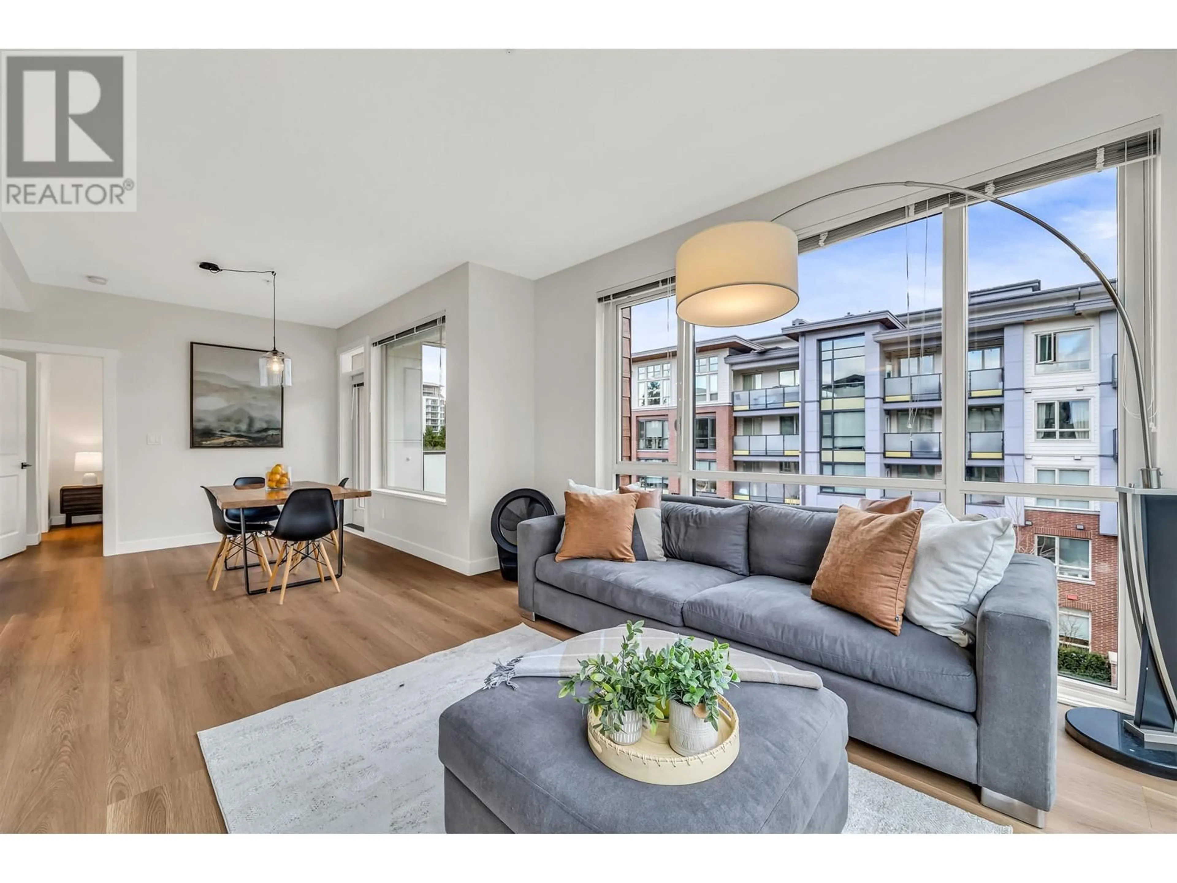 Living room, wood floors for 404 2632 LIBRARY LANE, North Vancouver British Columbia V7J0B8