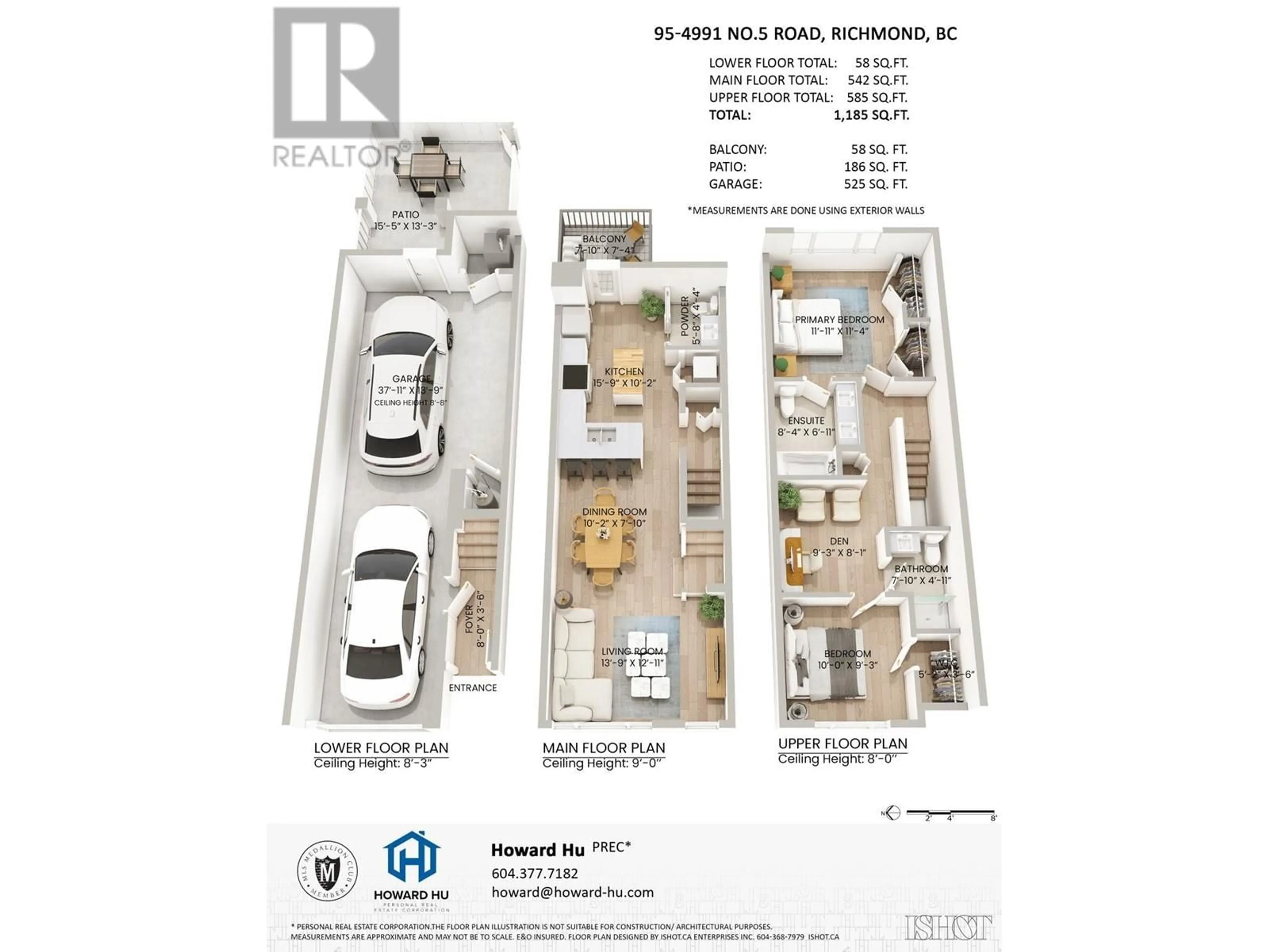 Floor plan for 95 4991 NO. 5 ROAD, Richmond British Columbia V6X0S9