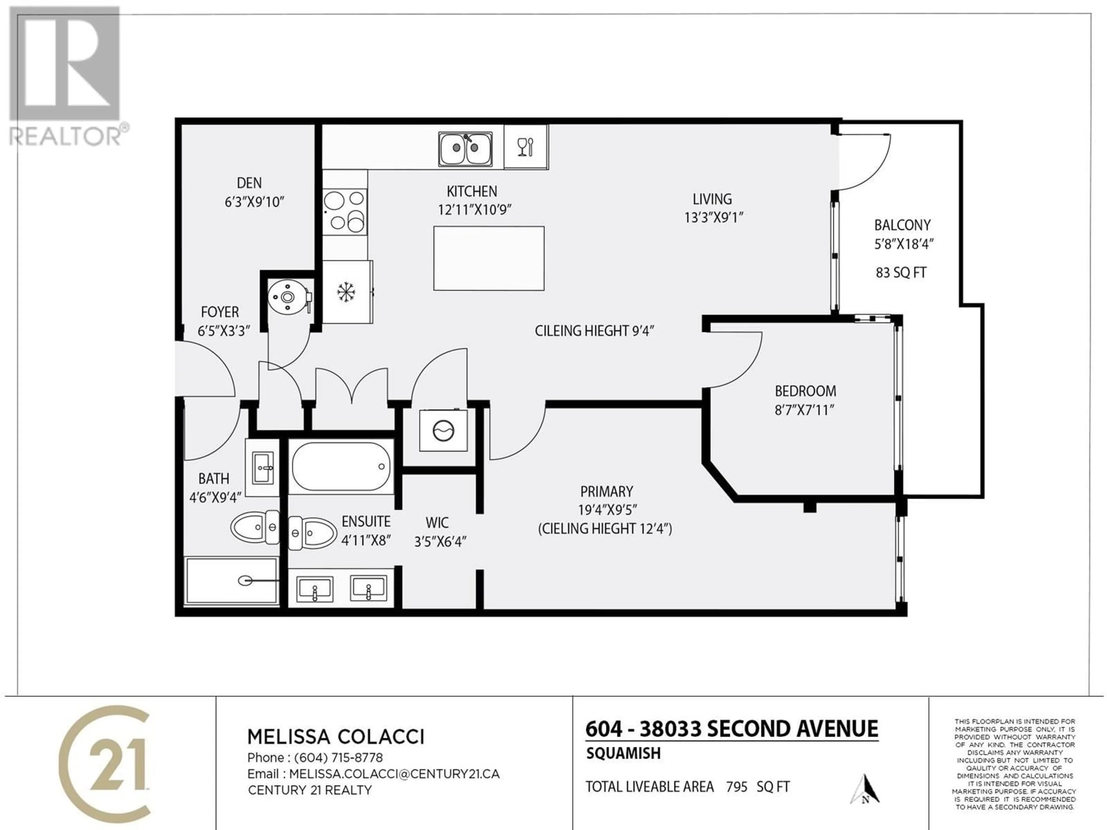 Floor plan for 604 38033 SECOND AVENUE, Squamish British Columbia V8B0C4