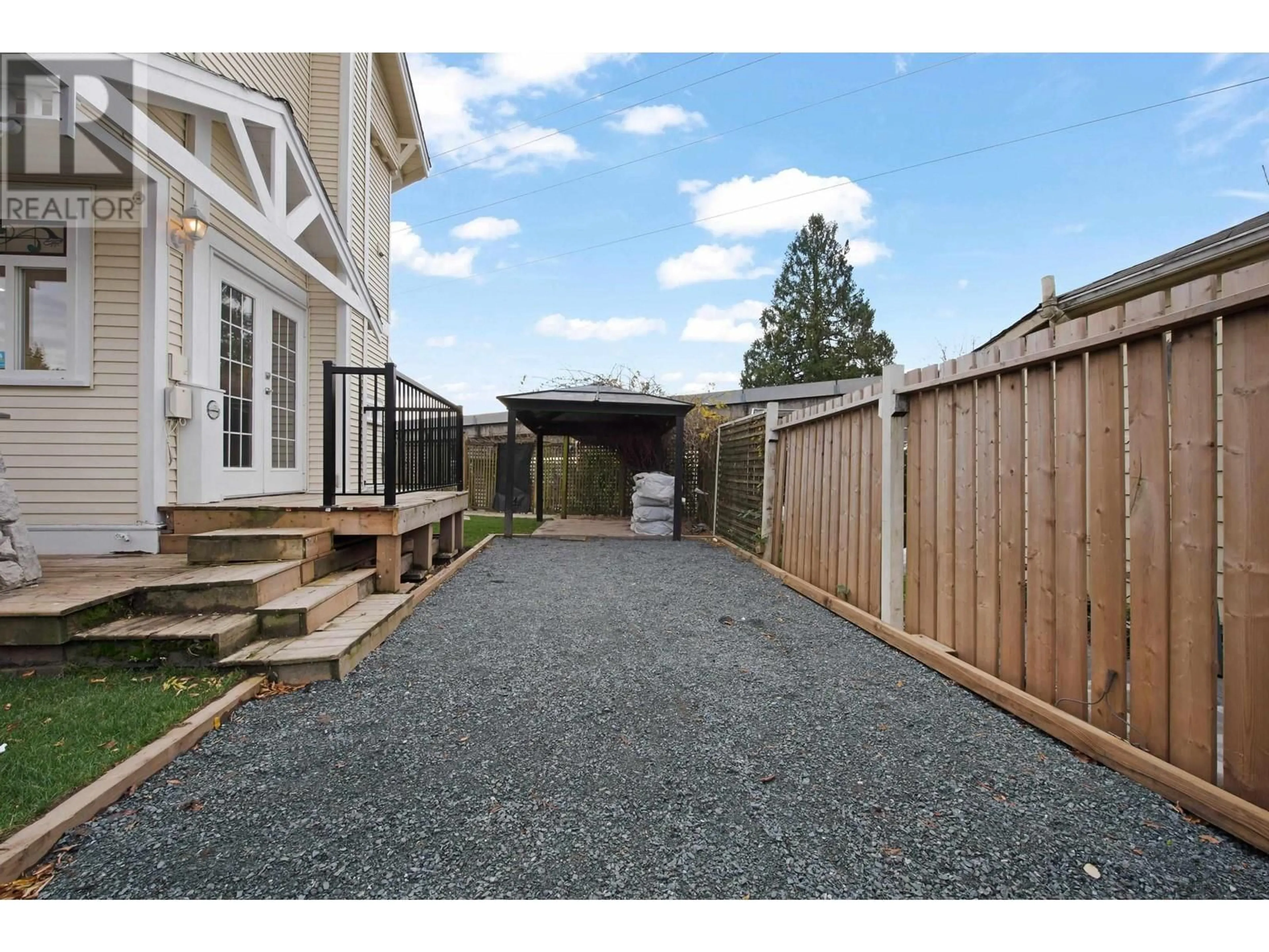 Patio, the fenced backyard for 2208 HAMILTON STREET, New Westminster British Columbia V3M2R1