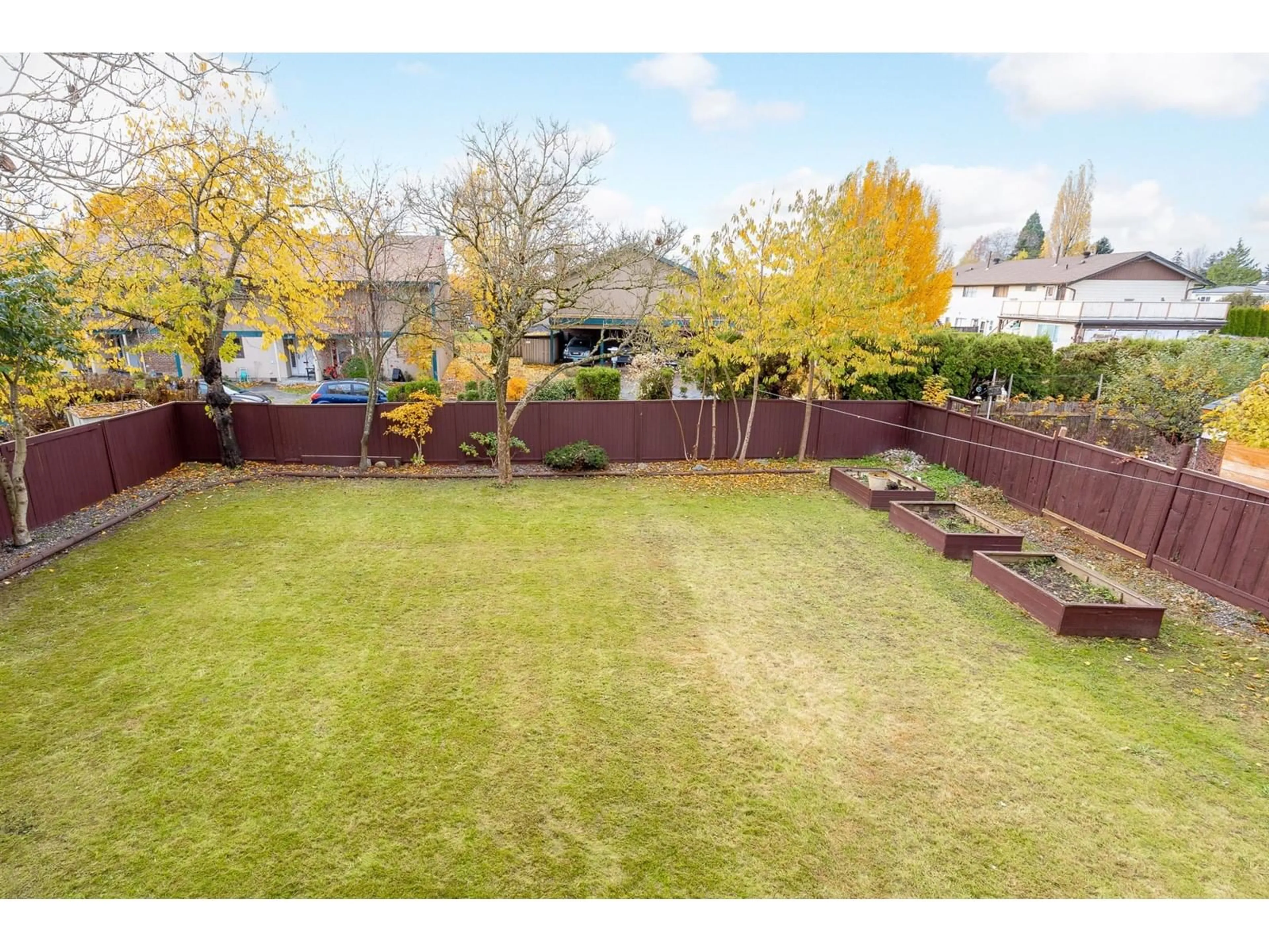 Patio, the fenced backyard for 5865 179 STREET, Surrey British Columbia V3S4K1