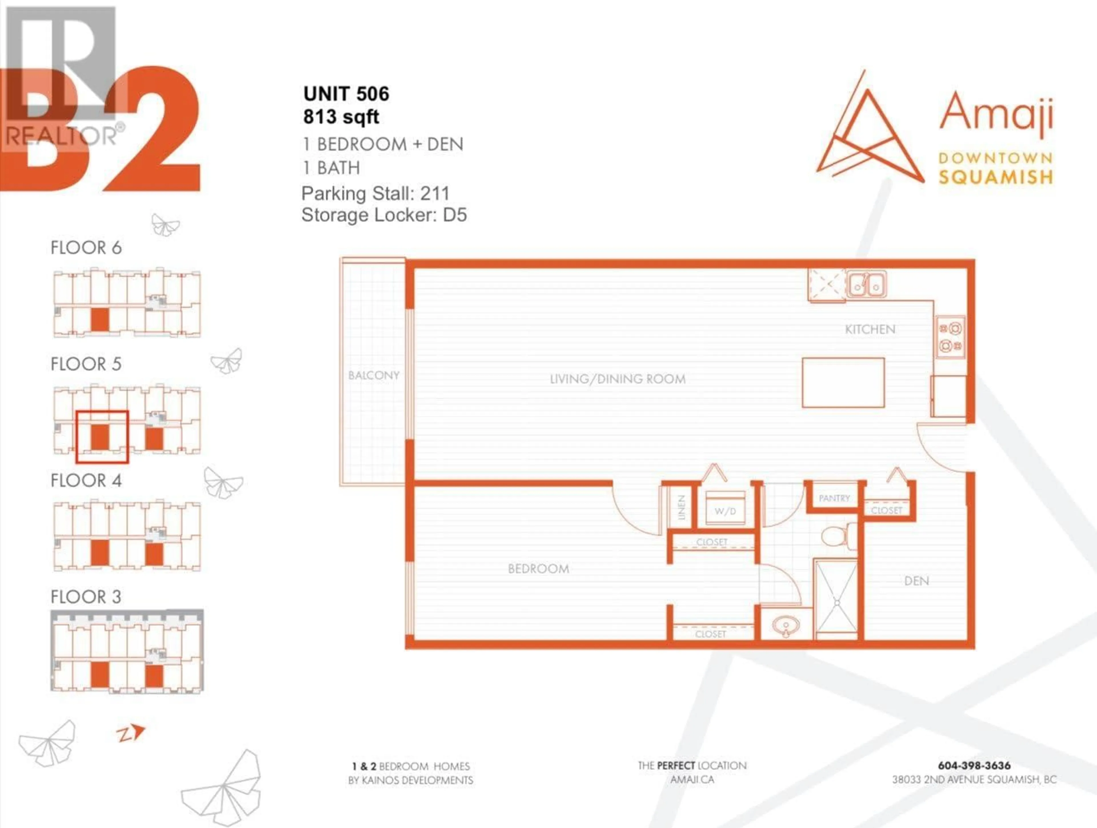 Floor plan for 506 38033 SECOND AVENUE, Squamish British Columbia V8B0C4