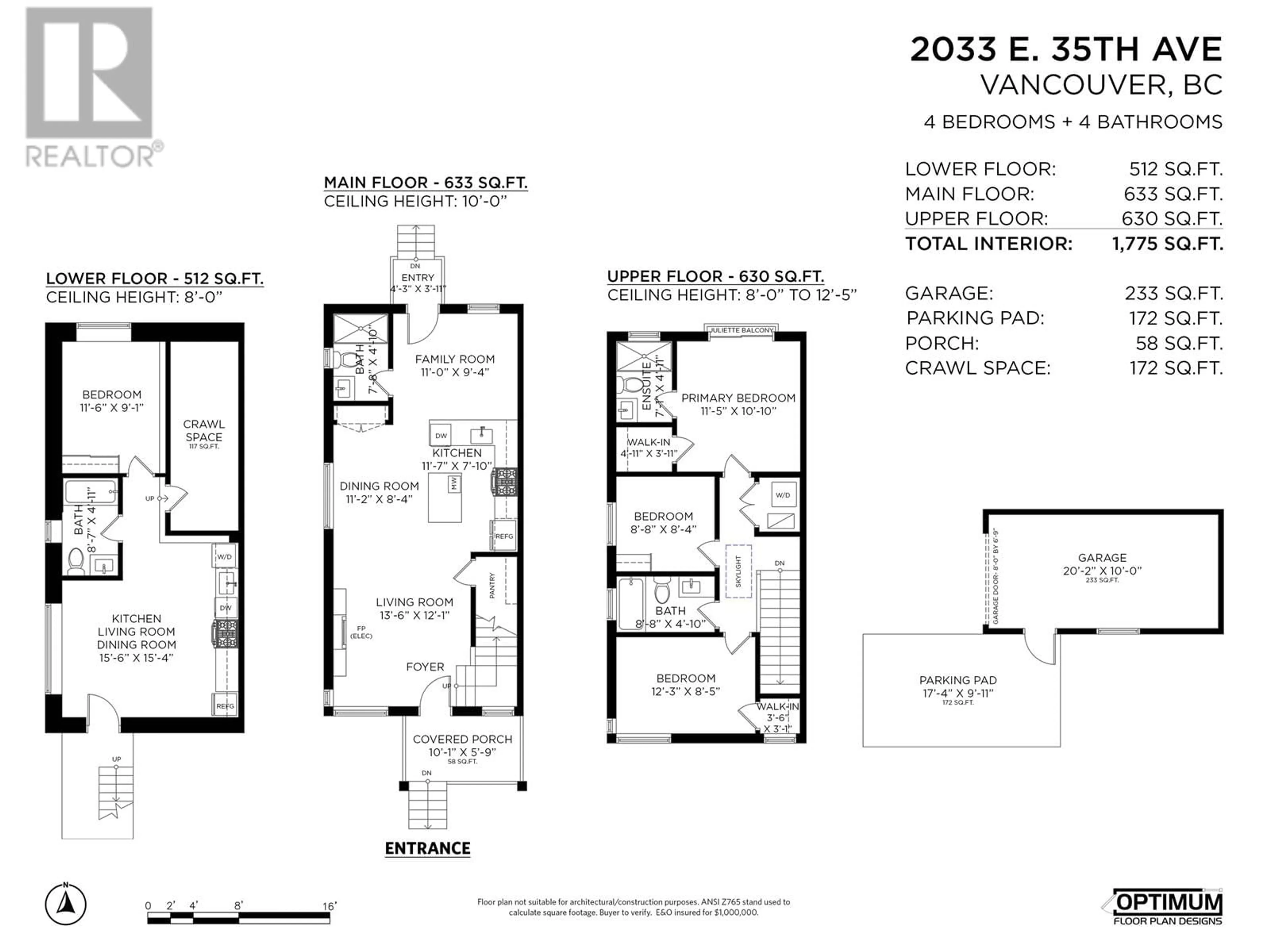 Floor plan for 2033 E 35TH AVENUE, Vancouver British Columbia V5P1B8