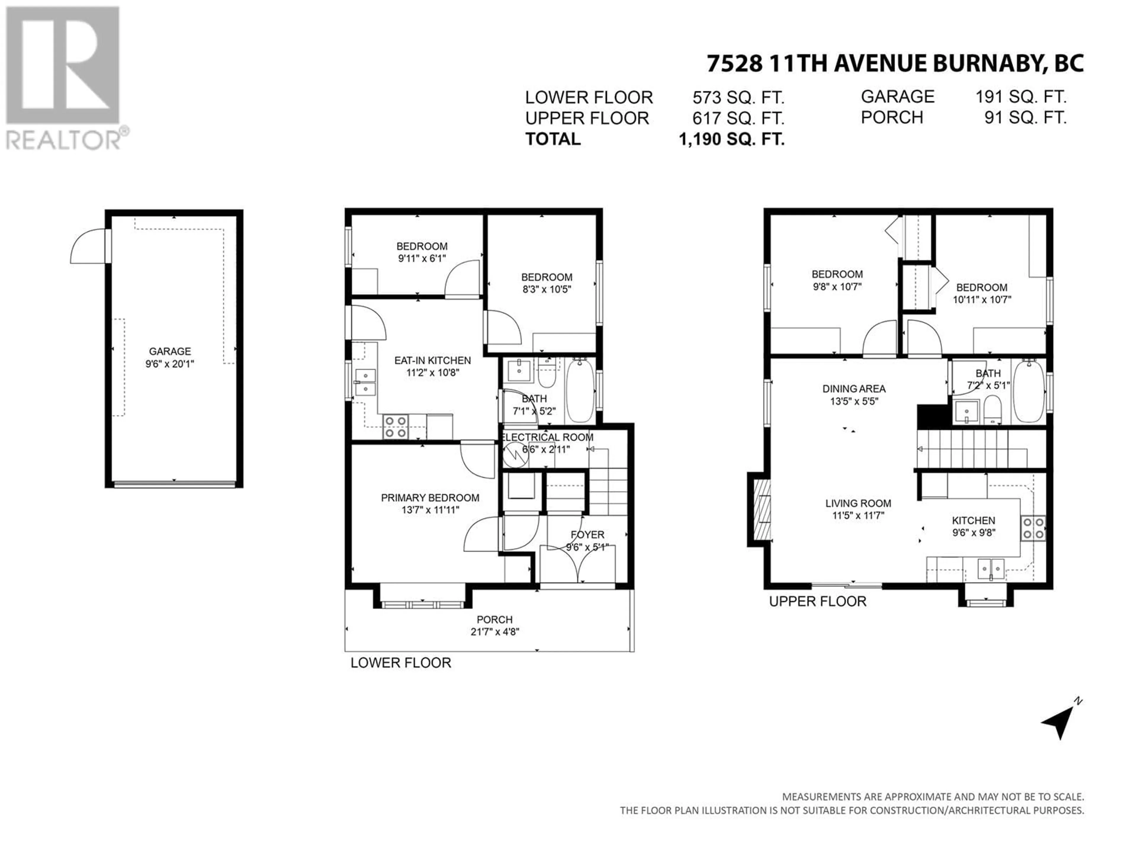 Floor plan for 7258 11TH AVENUE, Burnaby British Columbia V7E1J1