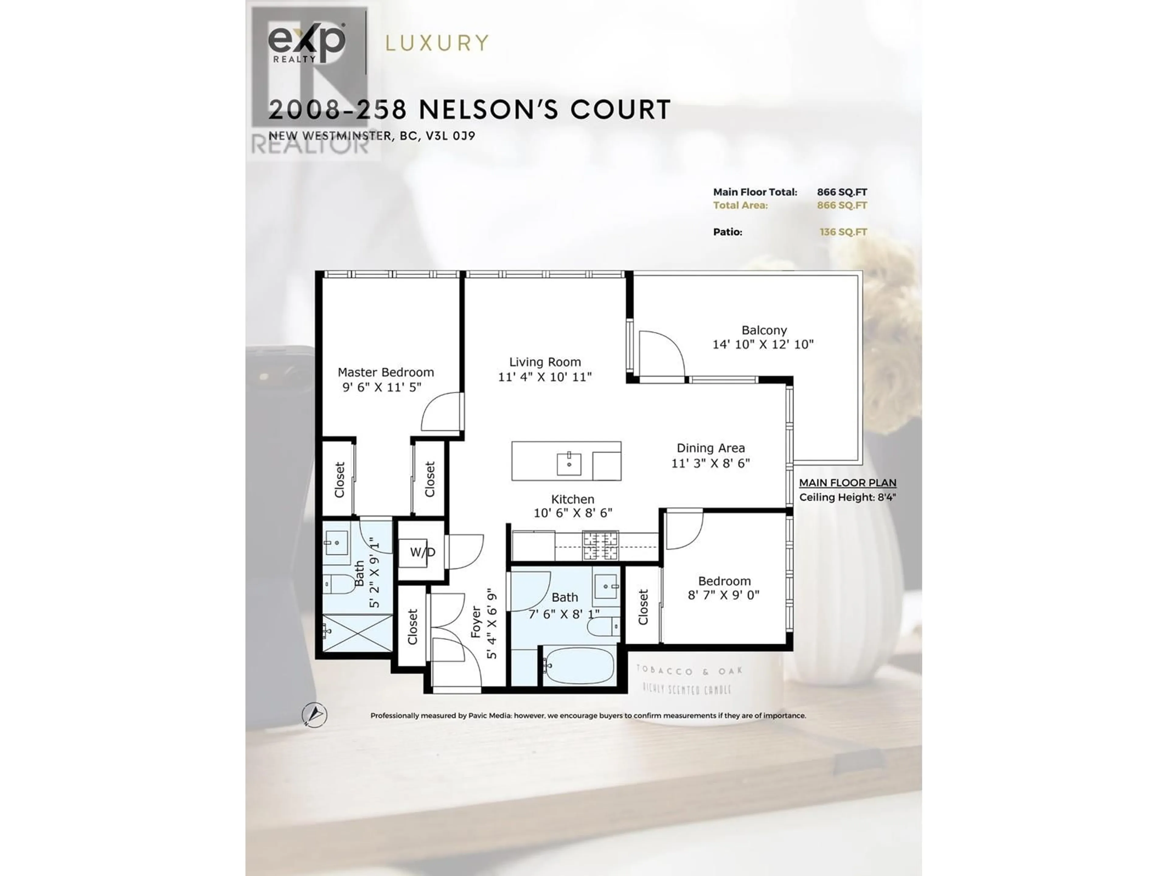 Floor plan for 2008 258 NELSON'S COURT, New Westminster British Columbia V3L0J9