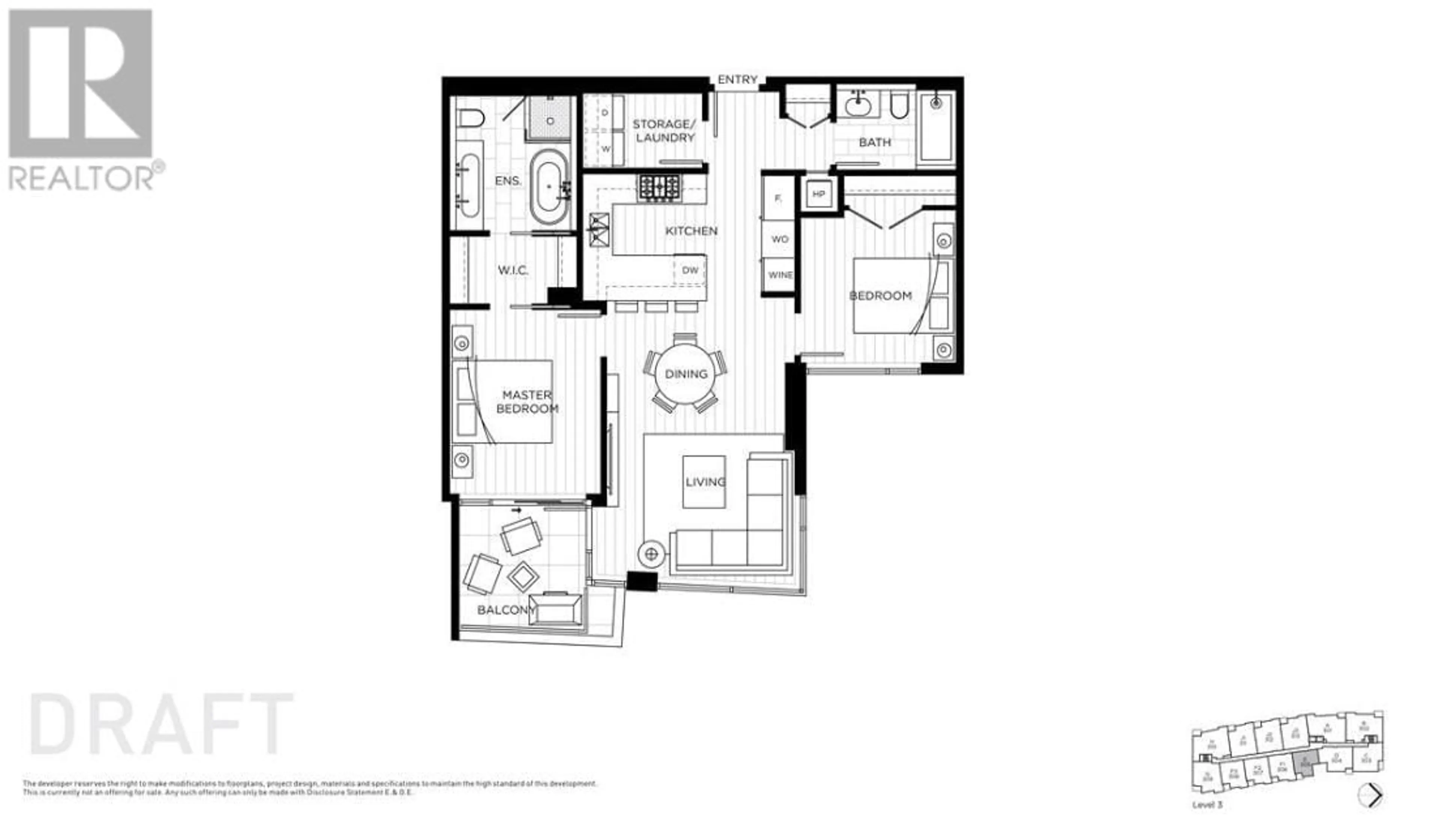 Floor plan for 205 6333 WEST BOULEVARD, Vancouver British Columbia V6M0C1