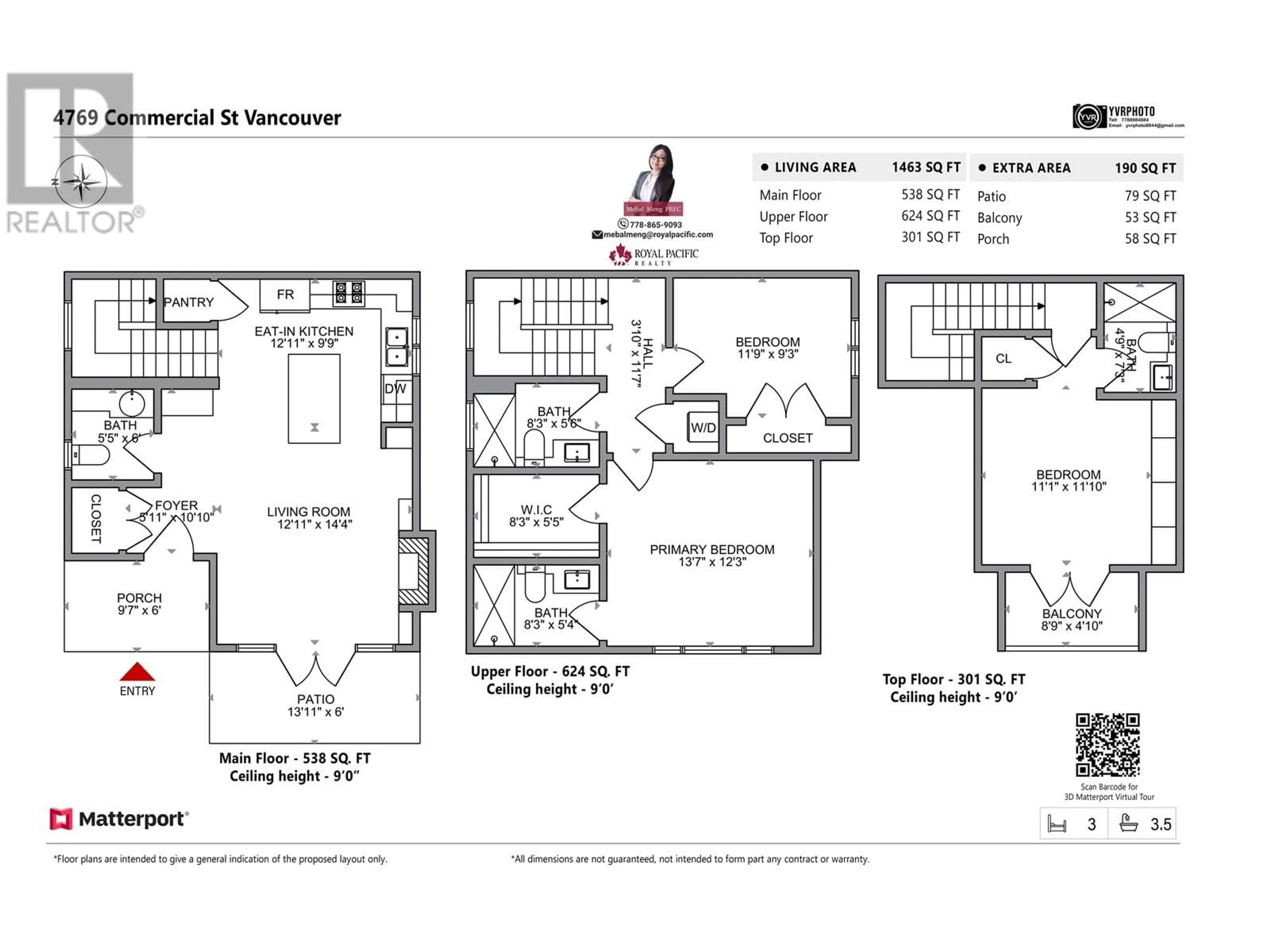 Floor plan for 1 4769 COMMERCIAL STREET, Vancouver British Columbia V5N4G8