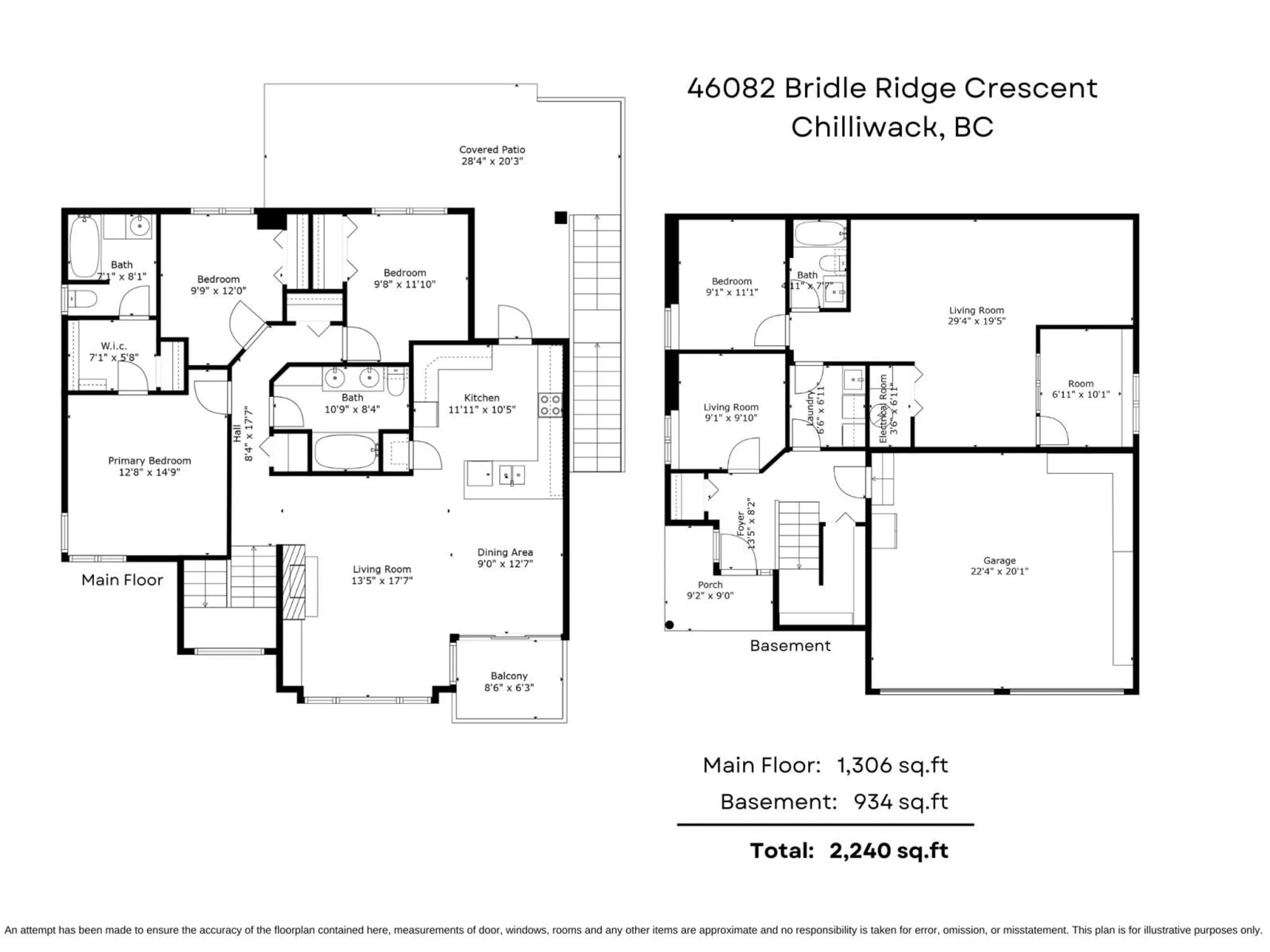 Floor plan for 46082 BRIDLE RIDGE CRESCENT, Sardis British Columbia V2R5W3