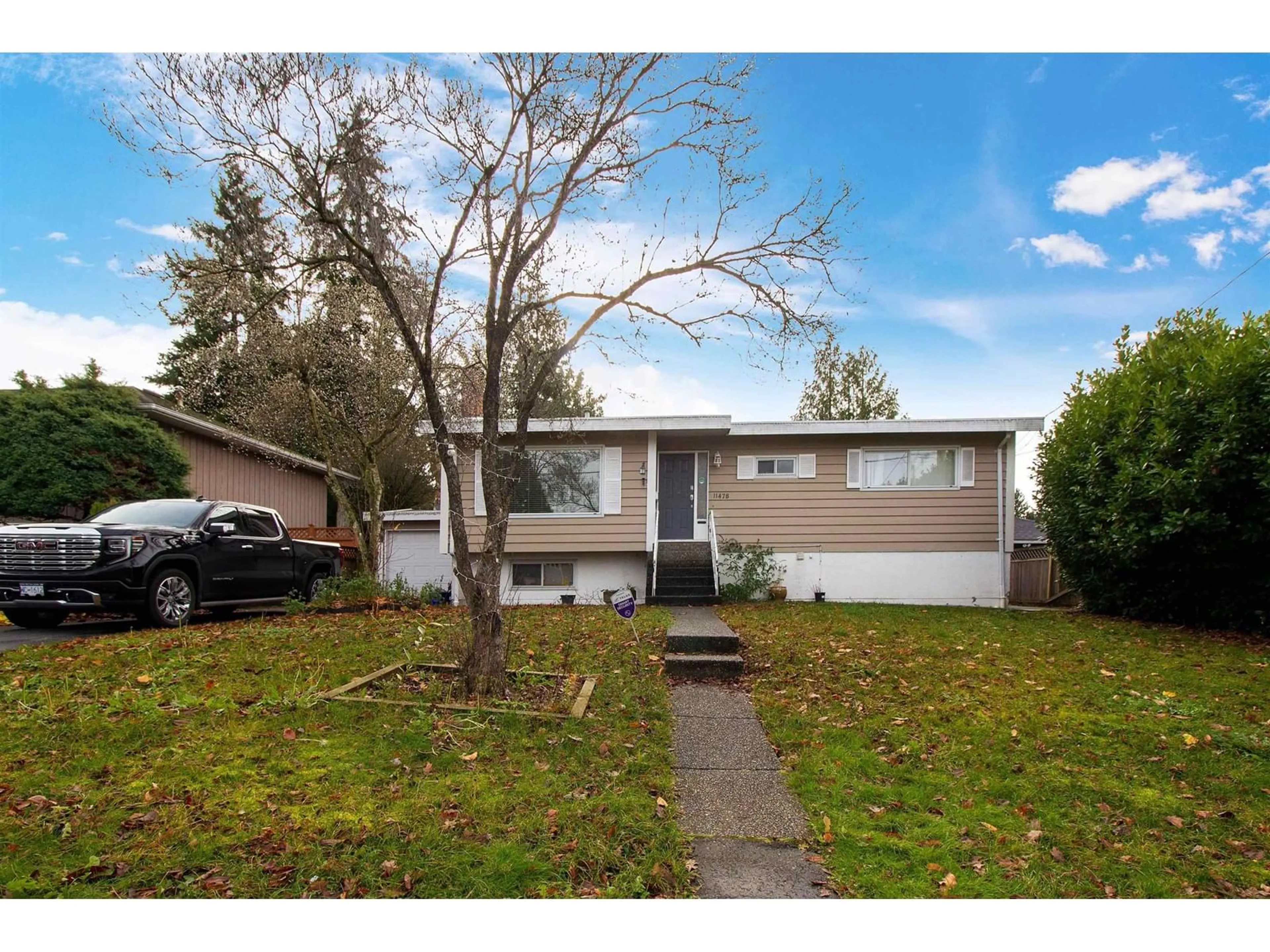 Frontside or backside of a home, the fenced backyard for 11478 93 AVENUE, Delta British Columbia V4C3N4