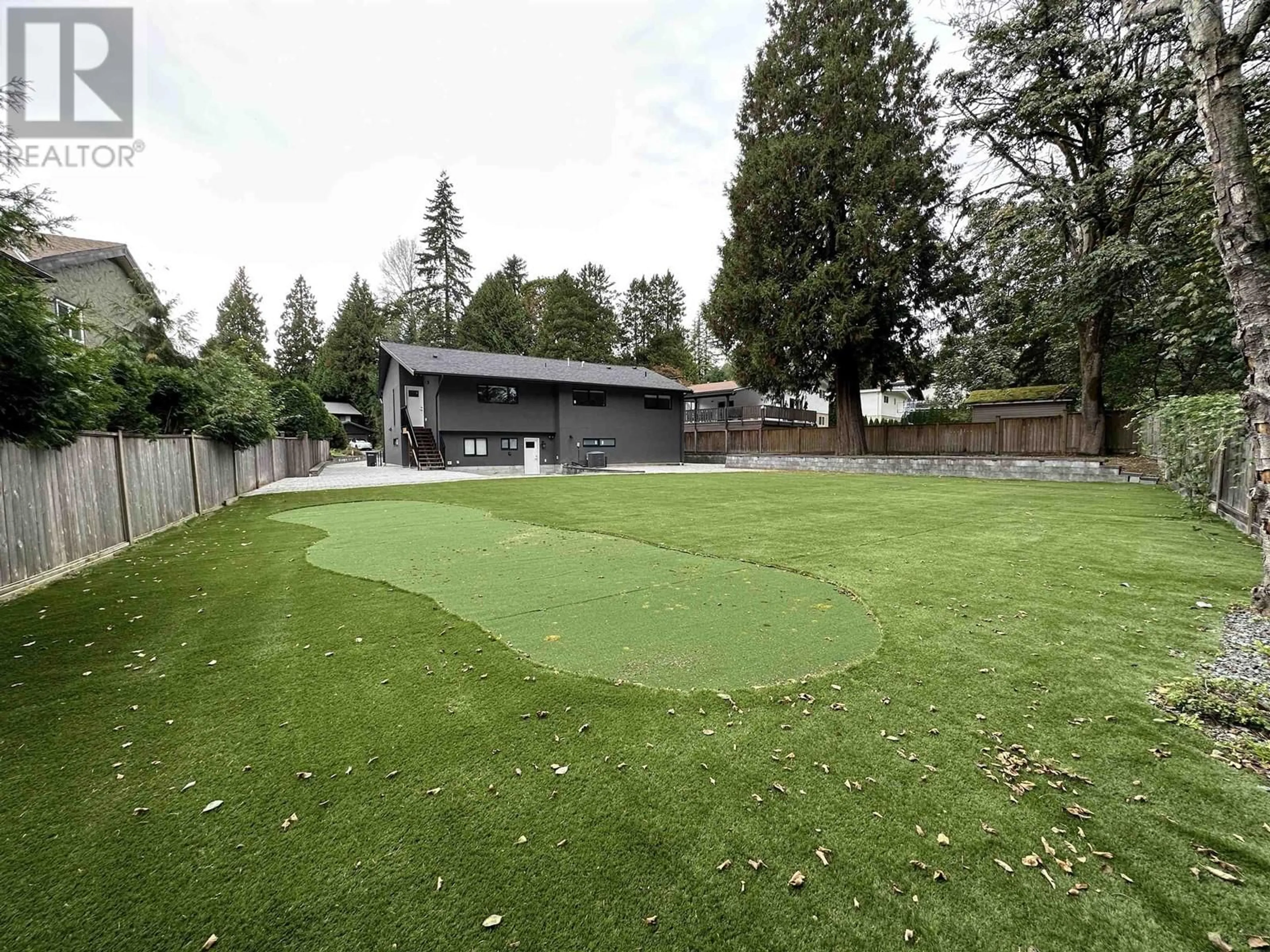 A pic from outside/outdoor area/front of a property/back of a property/a pic from drone, mountain view for 8258 BURNLAKE DRIVE, Burnaby British Columbia V5A3K9