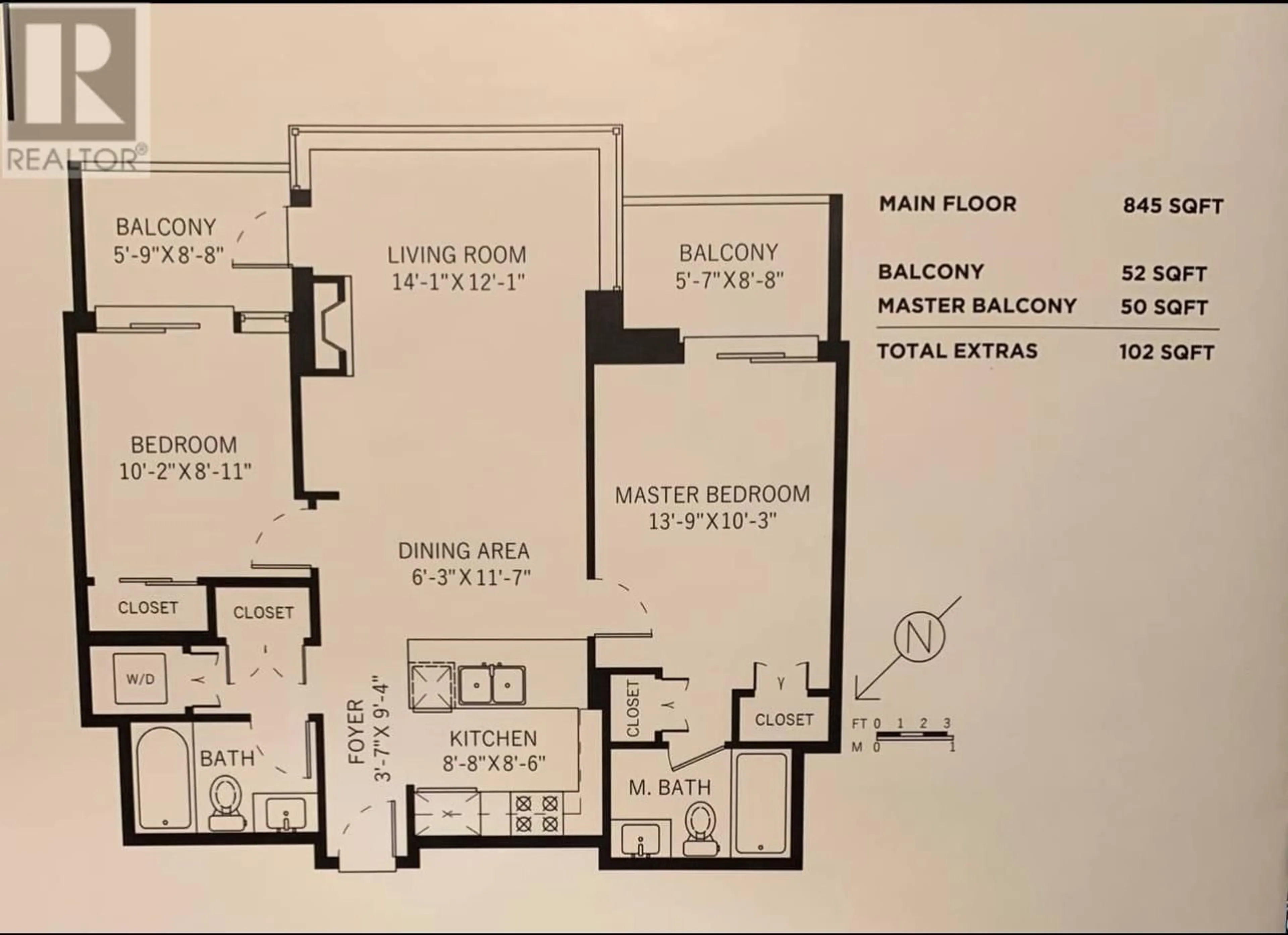 Floor plan for 805 7325 ARCOLA STREET, Burnaby British Columbia V5E0A8