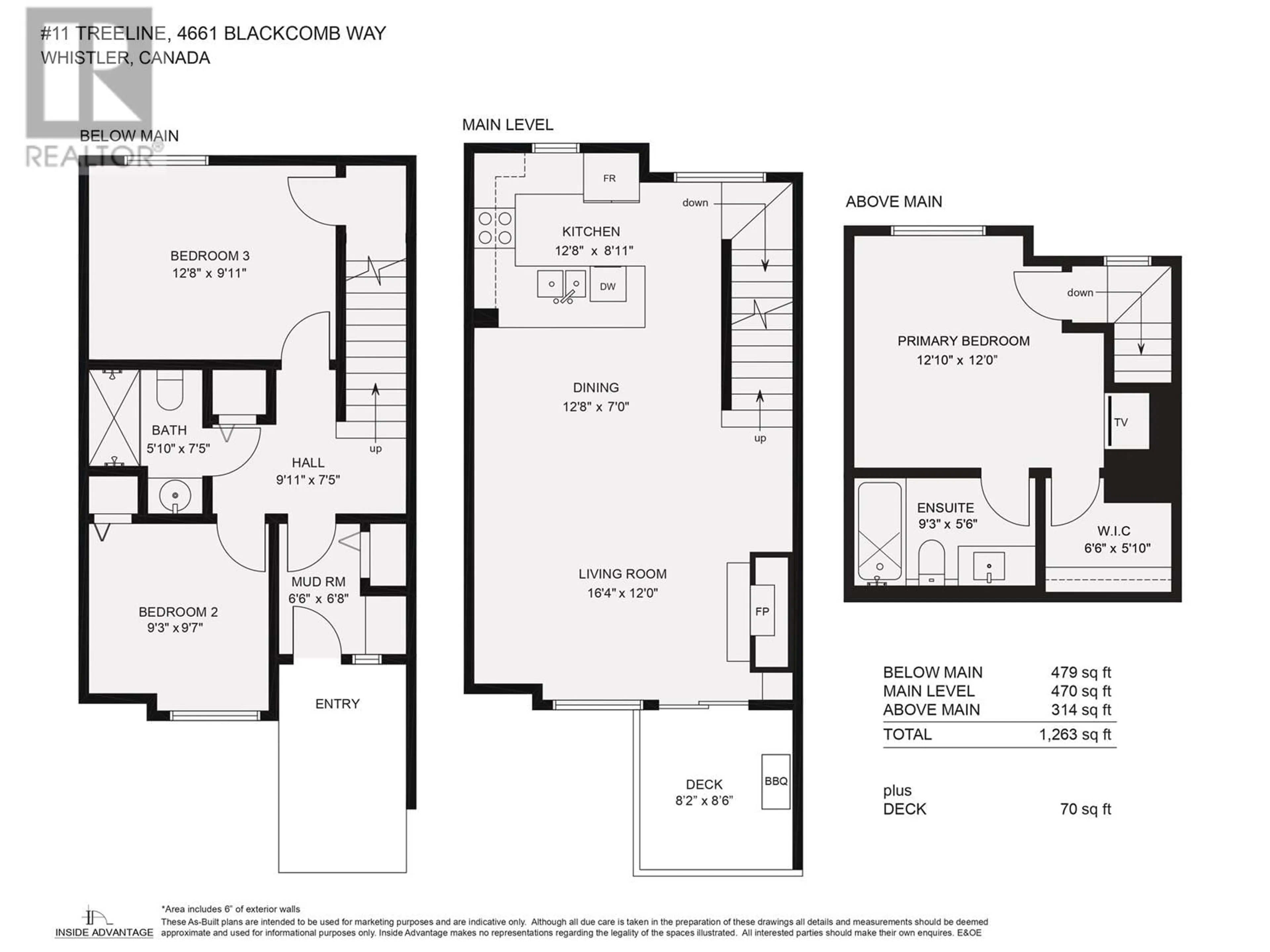 Floor plan for 11 4661 BLACKCOMB WAY, Whistler British Columbia V8E0Z1