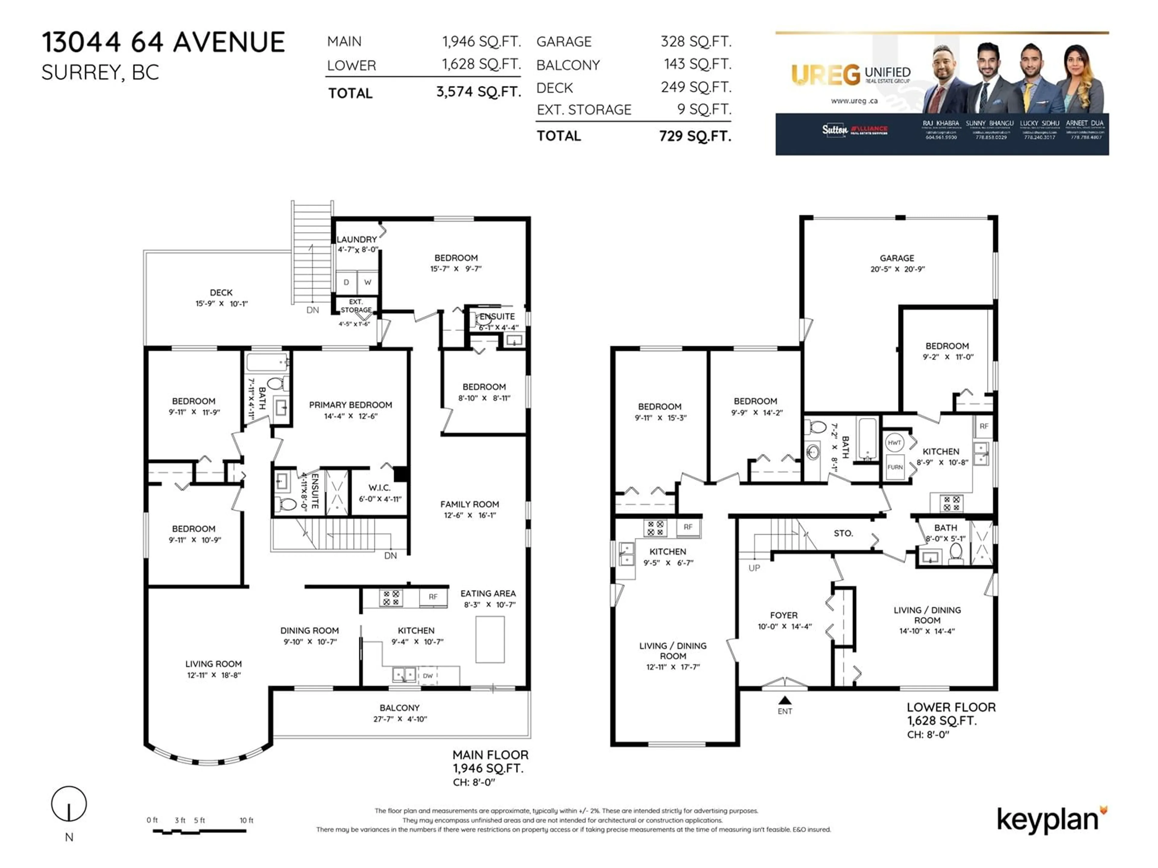 Floor plan for 13044 64TH AVENUE, Surrey British Columbia V3W1X7