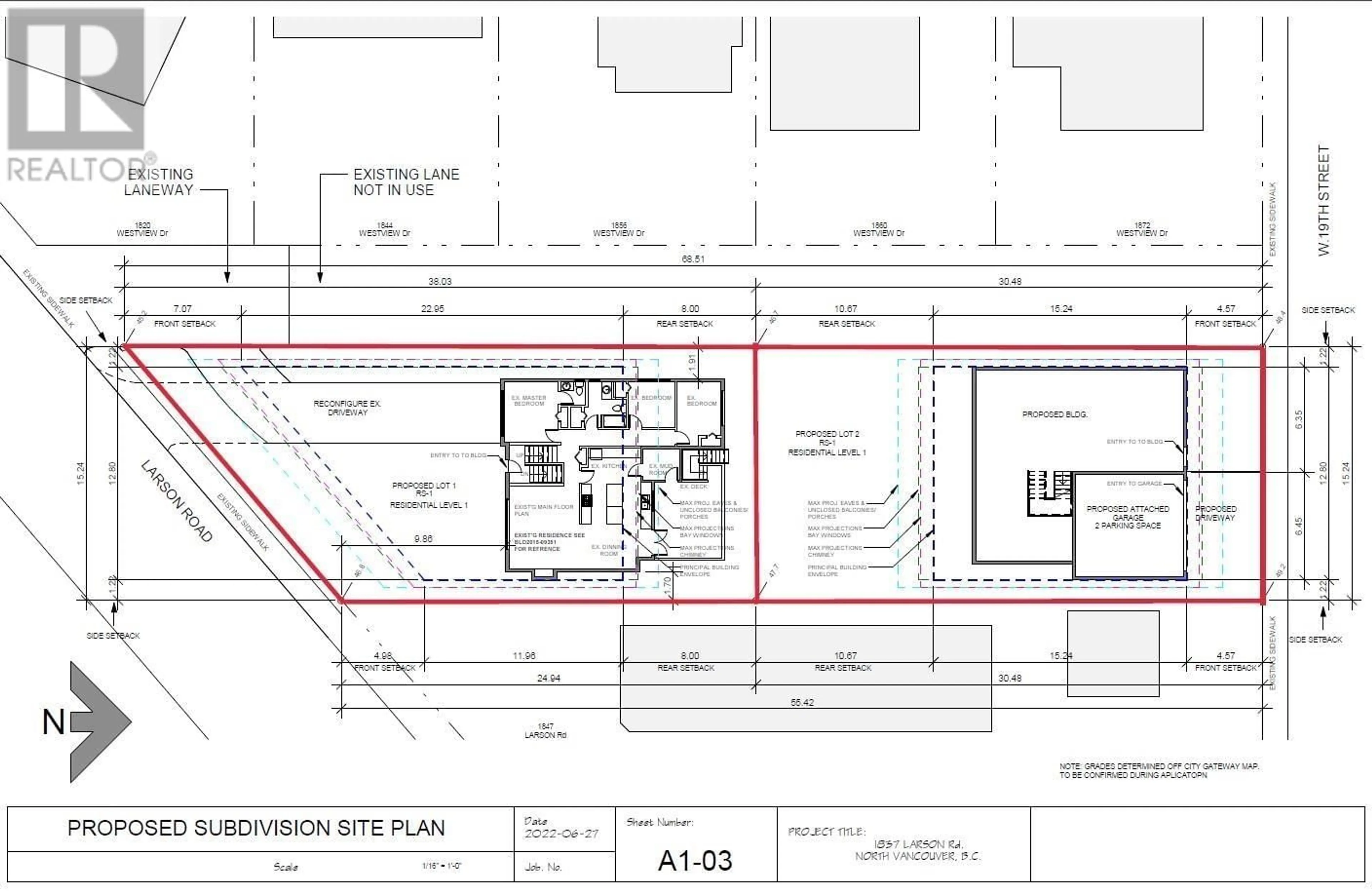 Floor plan for 1837 LARSON ROAD, North Vancouver British Columbia V7M2Z7