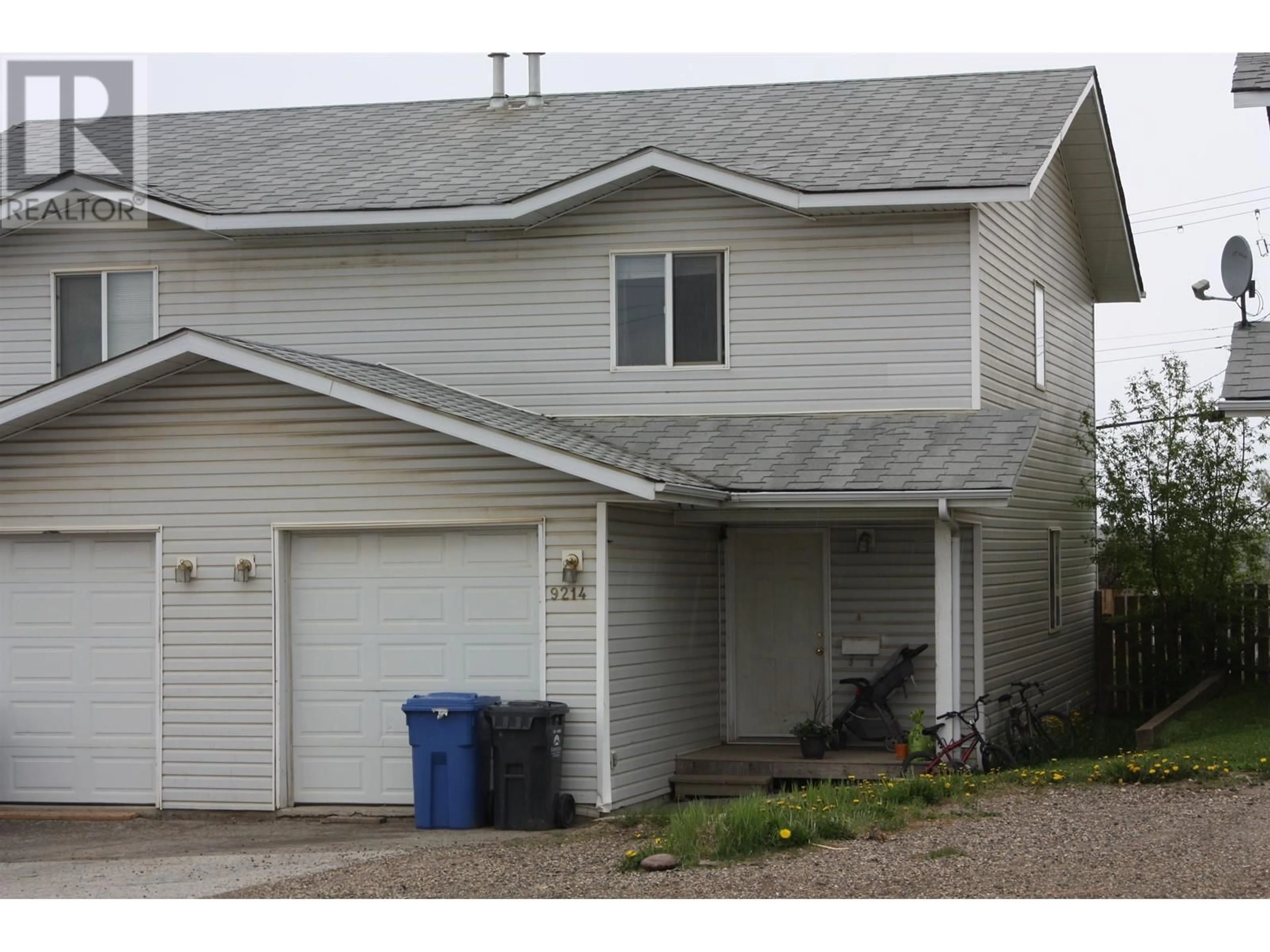Home with vinyl exterior material, street for 9214 86 STREET, Fort St. John British Columbia V1J4M8