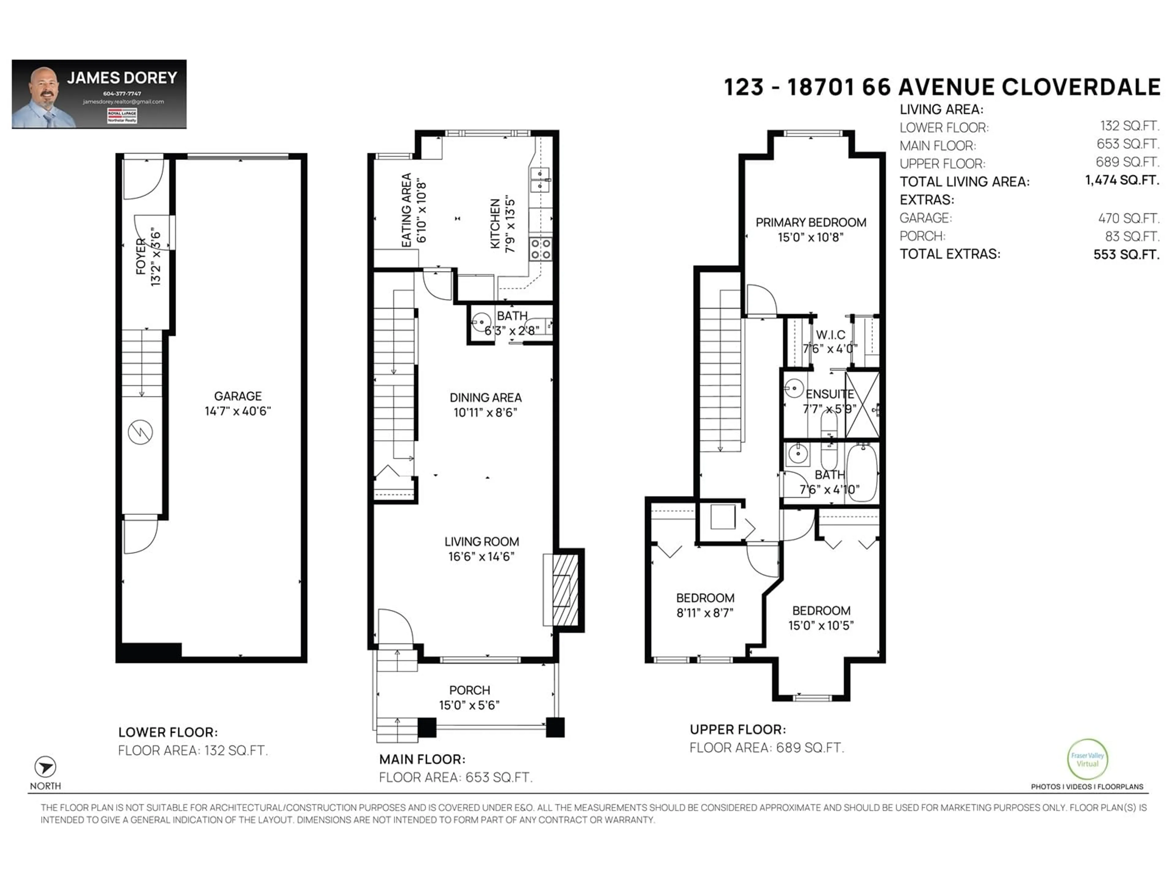 Floor plan for 123 18701 66 AVENUE, Surrey British Columbia V3S4P3