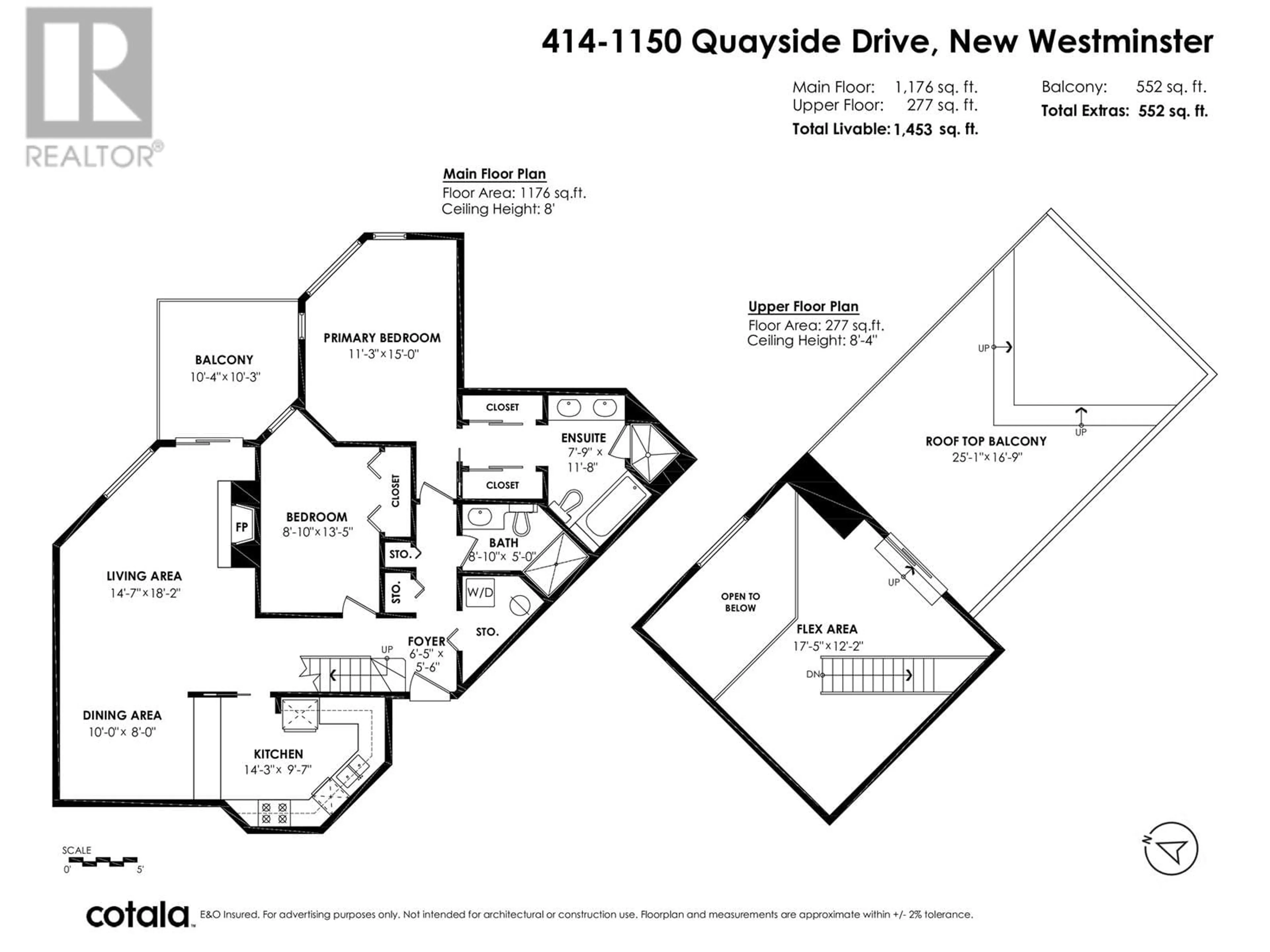 Floor plan for 414 1150 QUAYSIDE DRIVE, New Westminster British Columbia V3M6E1