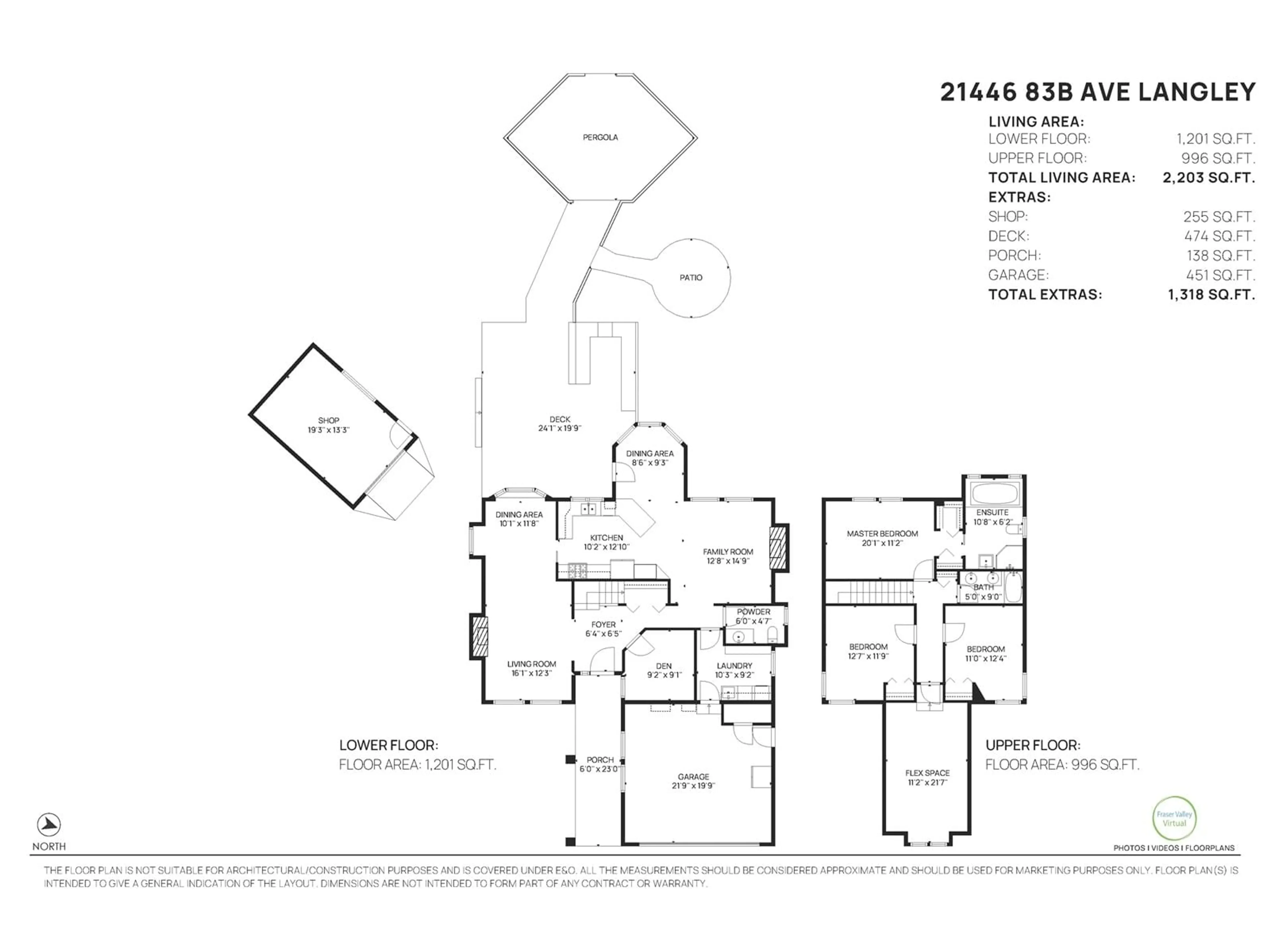 Floor plan for 21446 83B AVENUE, Langley British Columbia V1M2K7