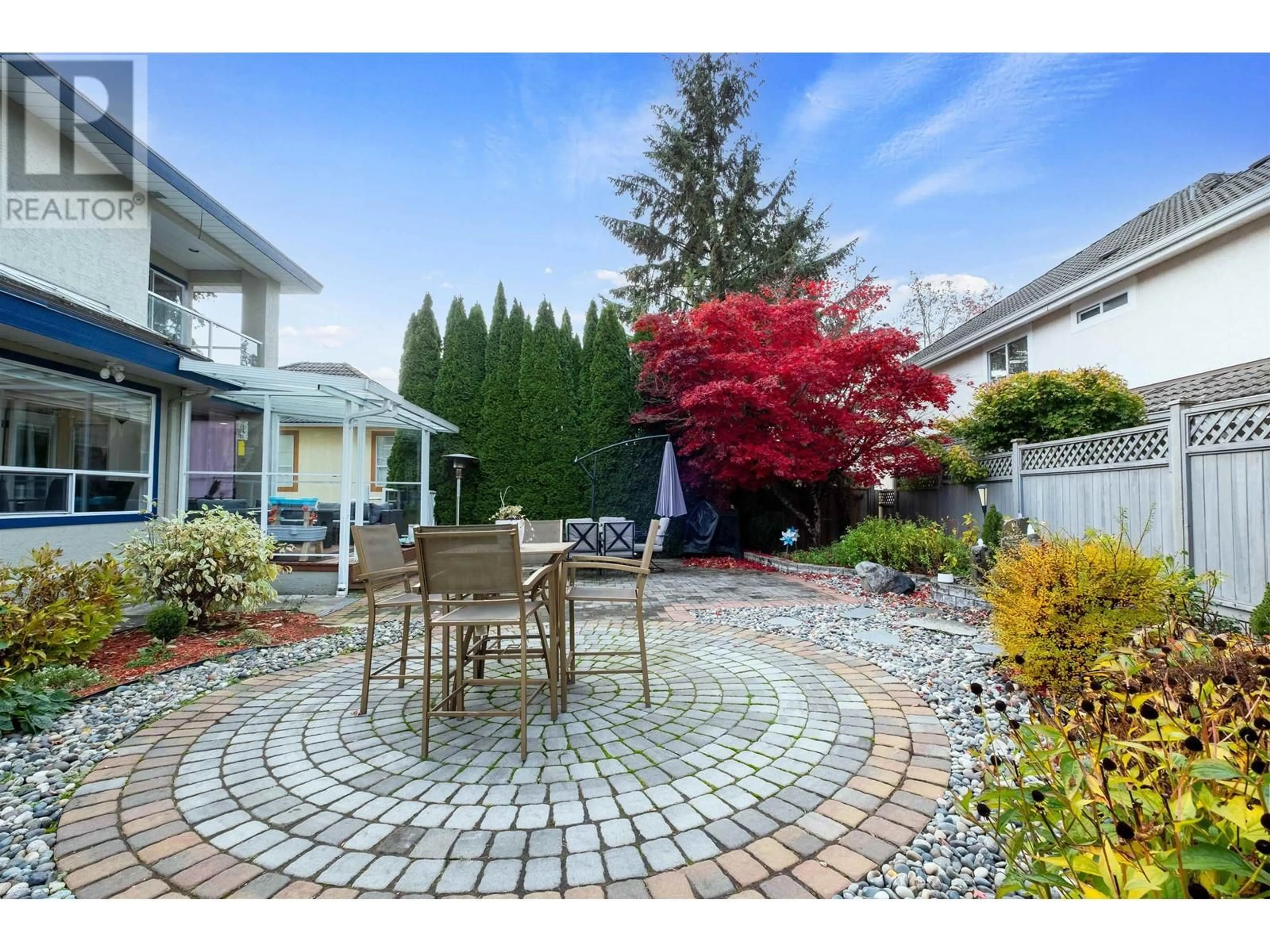 Patio, the fenced backyard for 1512 EAGLE MOUNTAIN DRIVE, Coquitlam British Columbia V3E2Y6